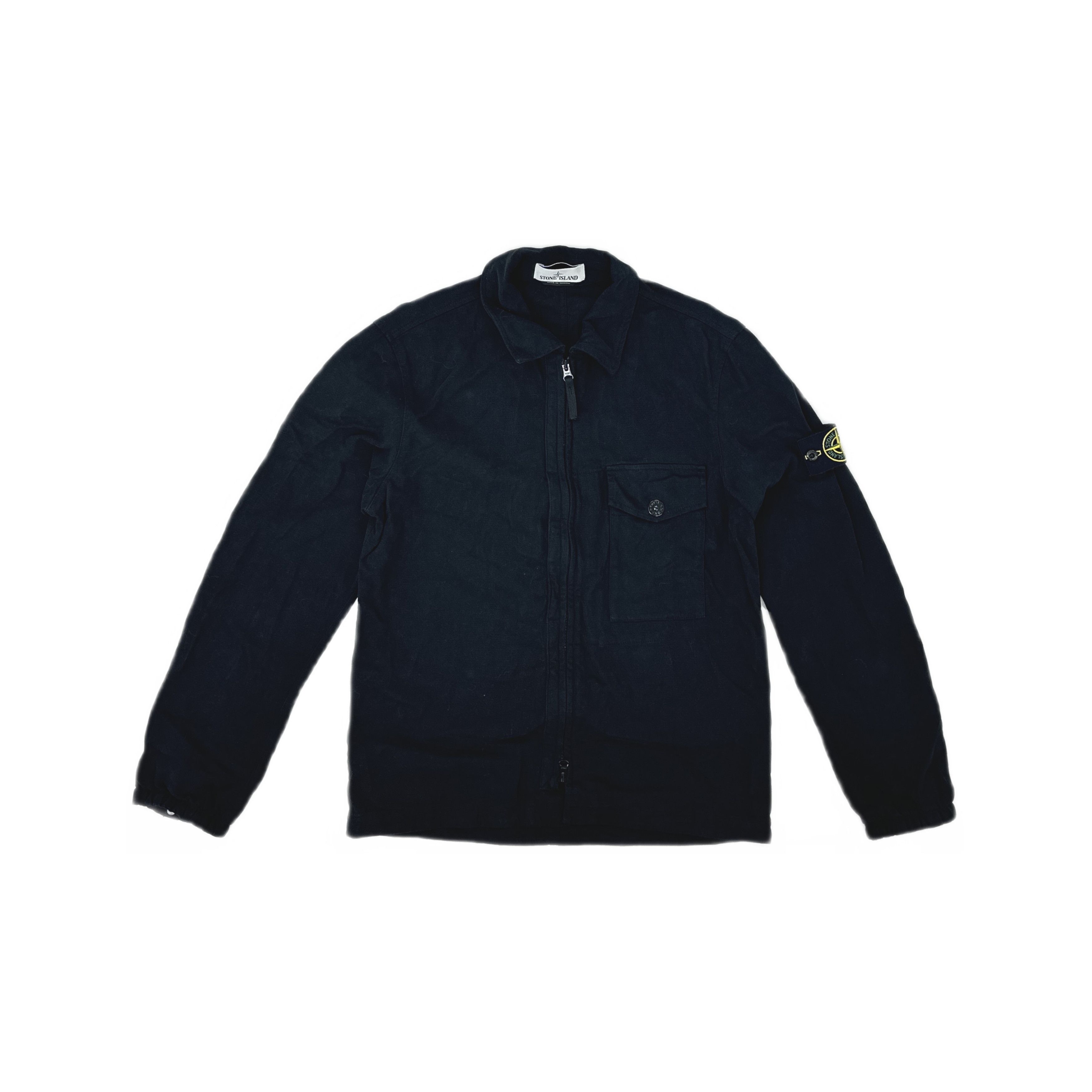 Stone Island Stone Island Cotton Zip Front Jacket Black Size S Size US S / EU 44-46 / 1 - 1 Thumbnail