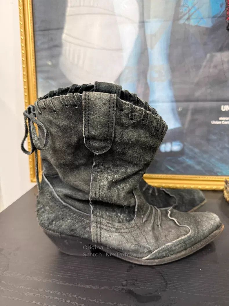 Junya Watanabe Junya Watanabe size M Suede Cowboy Boots Size US 5 / EU 37 - 2 Thumbnail