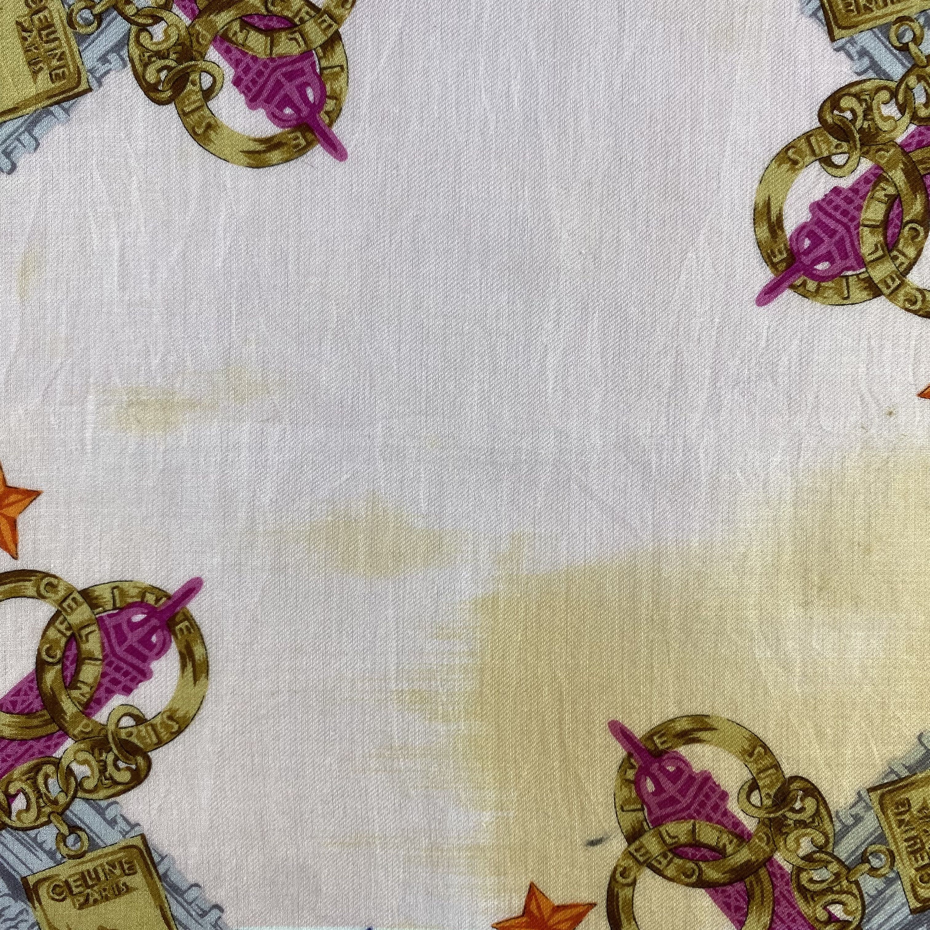 Celine × Vintage Celine Handkerchief / Neckerchief / Bandana-P1377 Size ONE SIZE - 4 Thumbnail