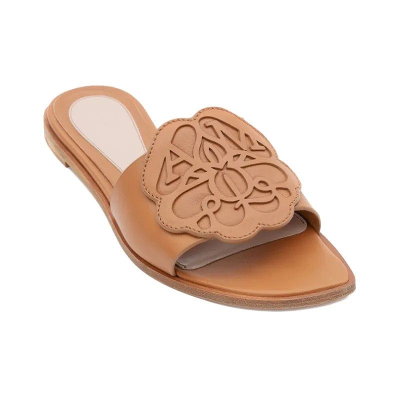 Alexander McQueen o1y0225 Slides in Brown Size US 8 / IT 38 - 2 Thumbnail