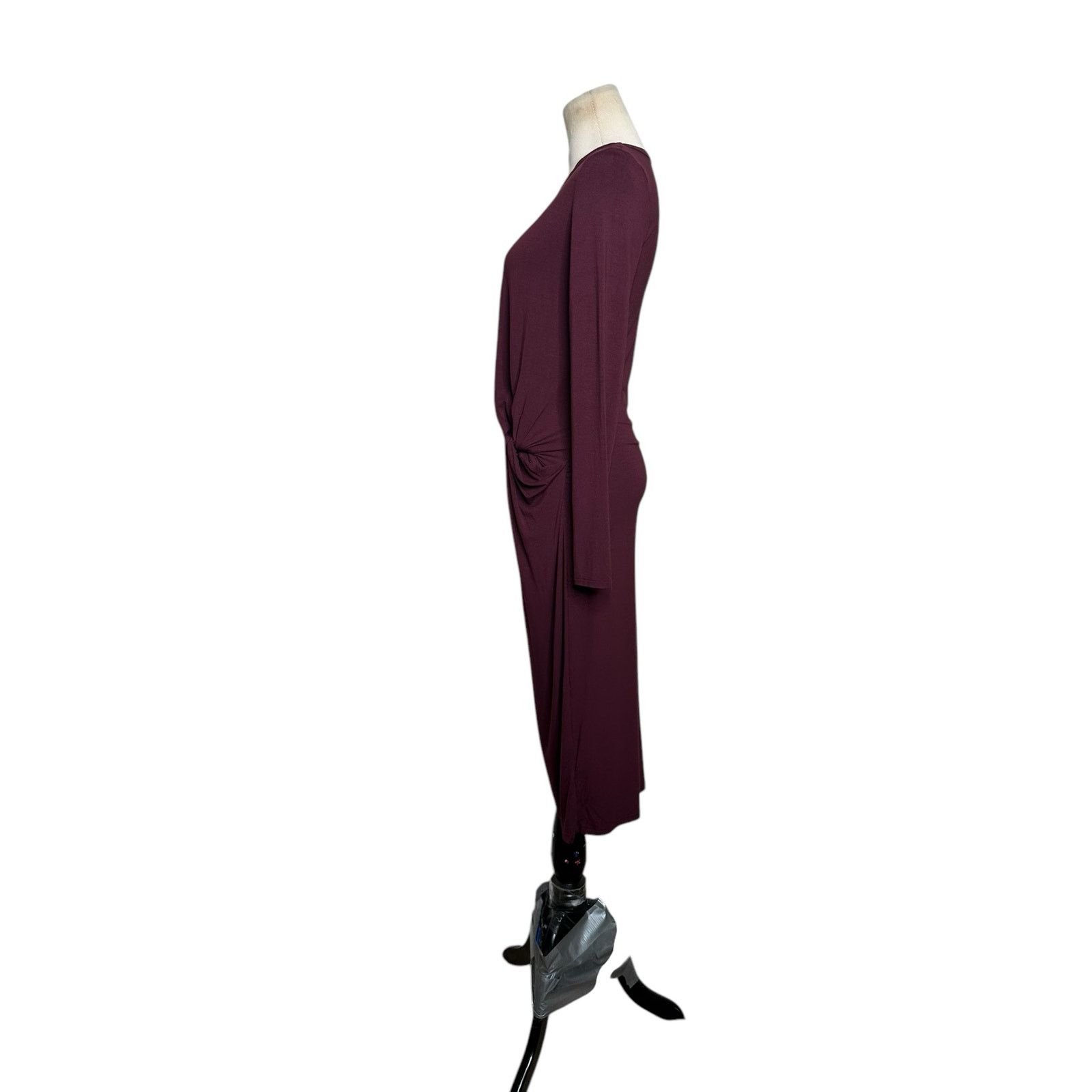 Topshop Topshop burgundy long sleeves front twist midi dress size 2 Size XS / US 0-2 / IT 36-38 - 12 Thumbnail