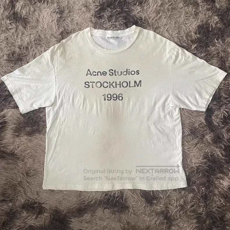 Acne Studios Acne Studios Logo Loose Retro Spray-painted Short Sleeve T Size US L / EU 52-54 / 3 - 1 Thumbnail