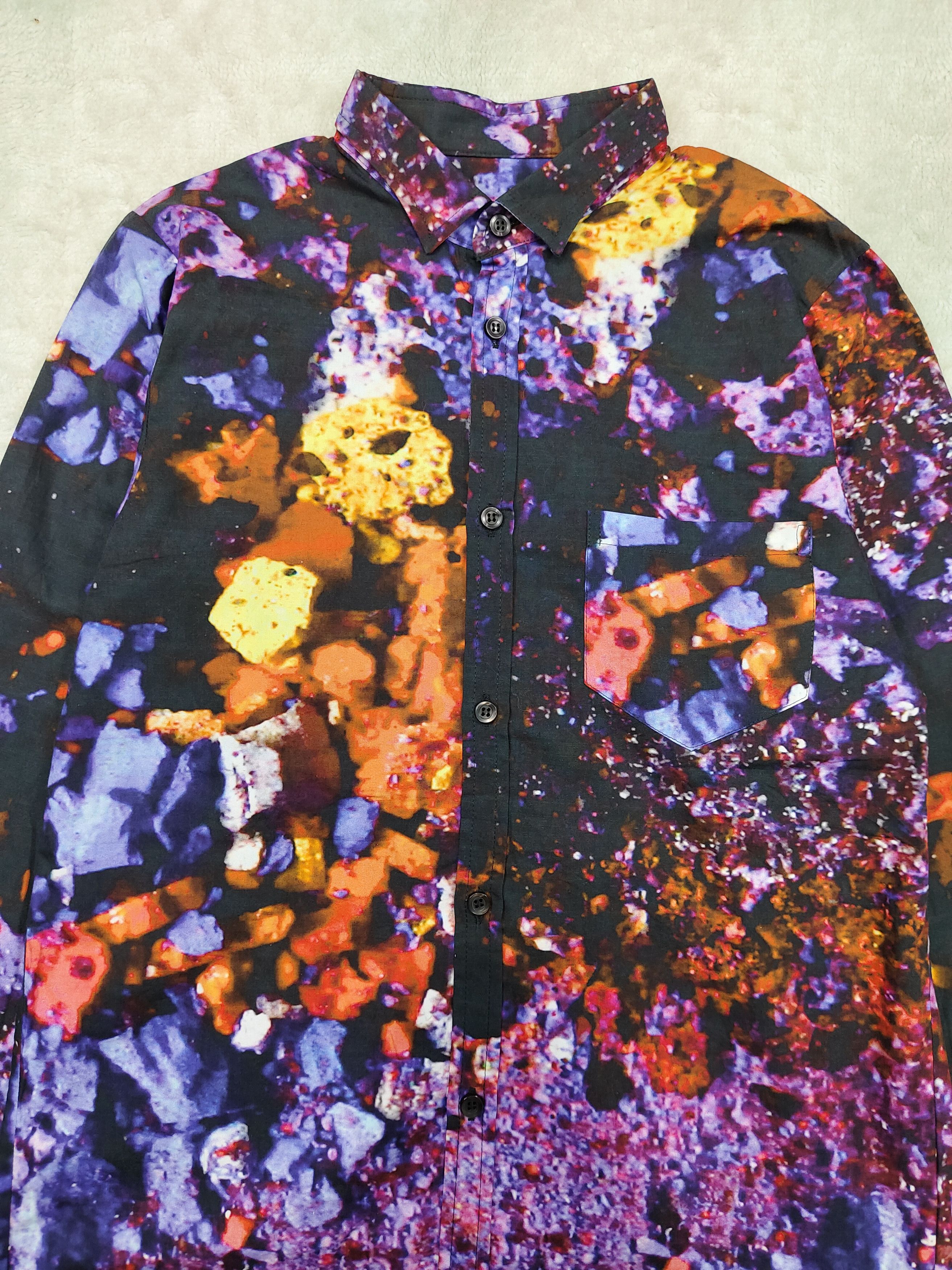 Arts & Science Laitinen- Abstract Multicolor Mineral Art Graphic Shirt Size M / US 6-8 / IT 42-44 - 2 Thumbnail