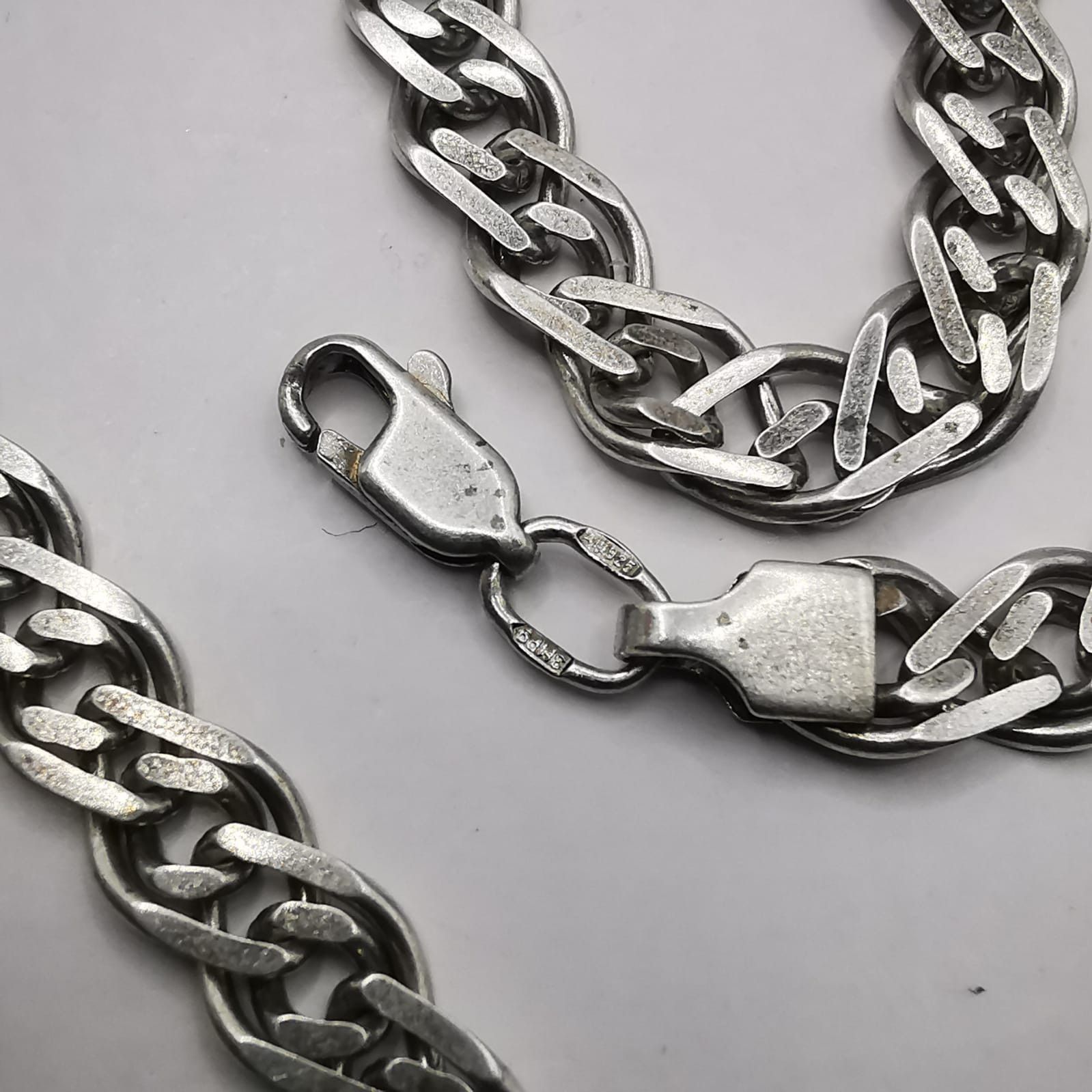 Sterling Silver Vintage Jewelry Chain, 925 Sterling Silver, Signed 23.09g Size ONE SIZE - 7 Thumbnail