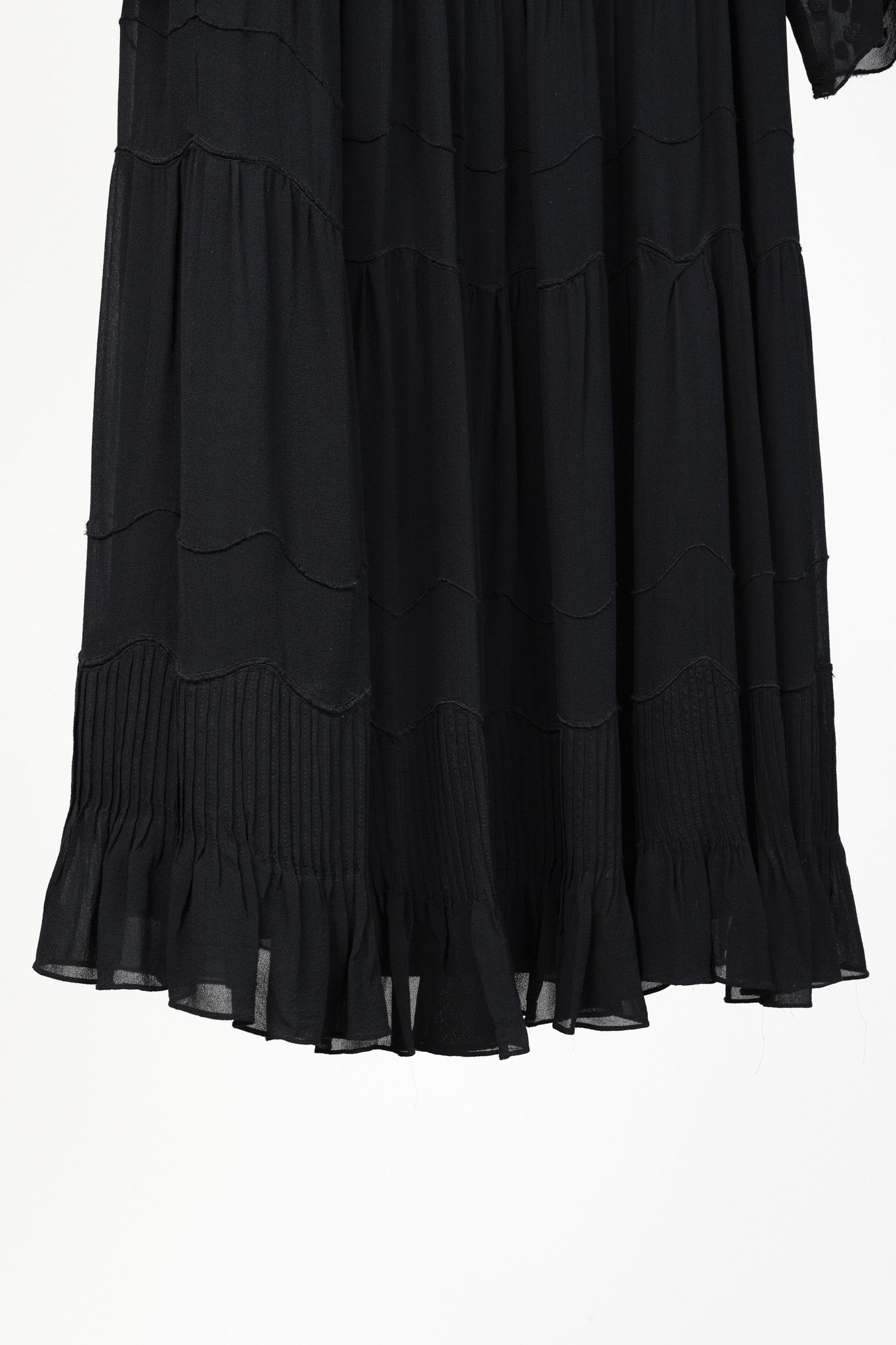Ulla Johnson Ulla Johnson Evangeline Polka-Dot-Yoke Pleated Mini Dress Size S / US 4 / IT 40 - 6 Thumbnail
