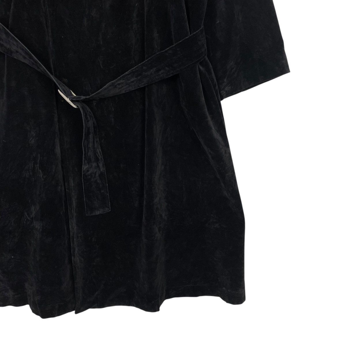 Yohji Yamamoto Y’s Yohji Yamamoto Black Velvet Long Coat Size L / US 10 / IT 46 - 5 Thumbnail