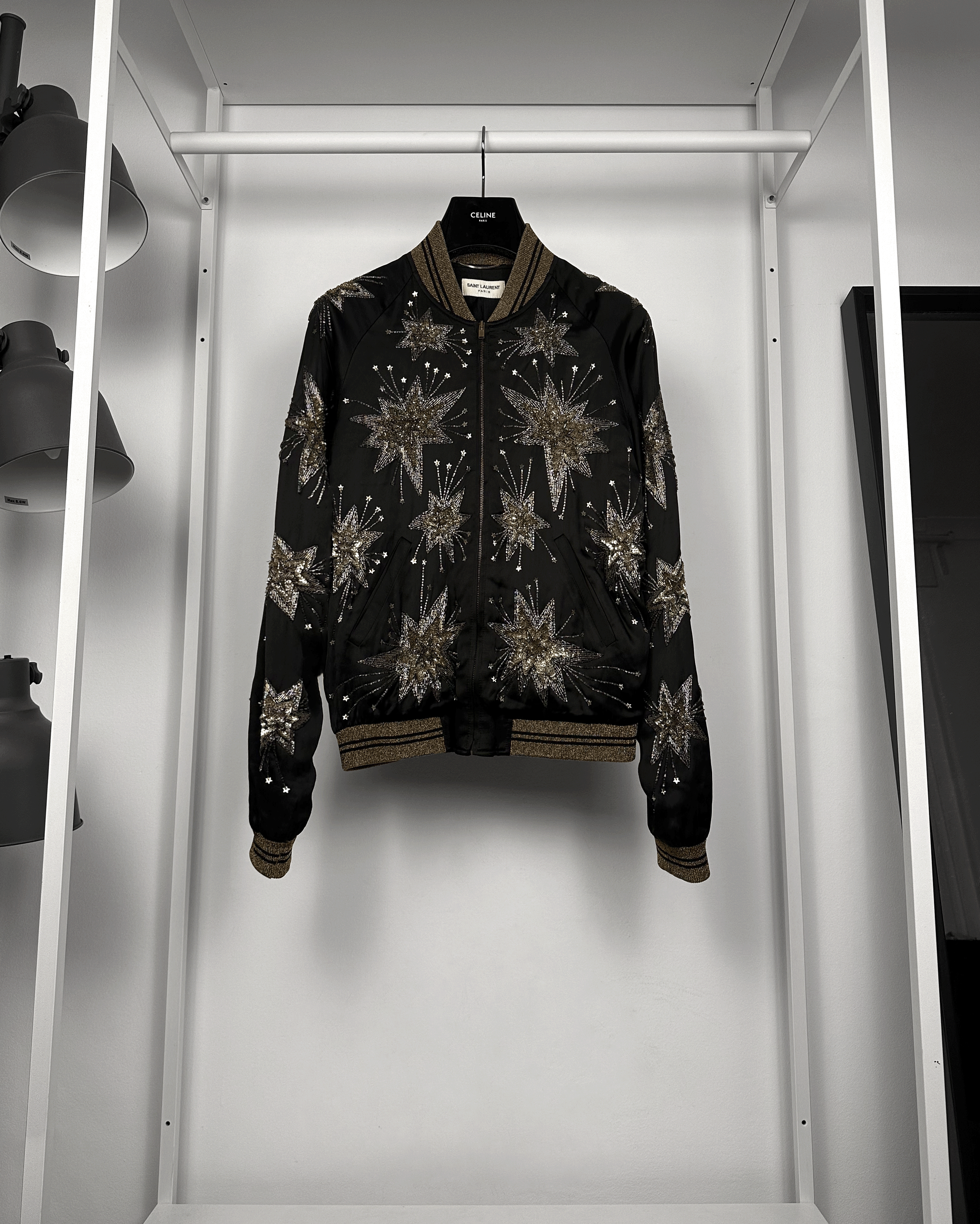 Saint Laurent Paris SS15 Psych Rock Starburst Jacket | Grailed