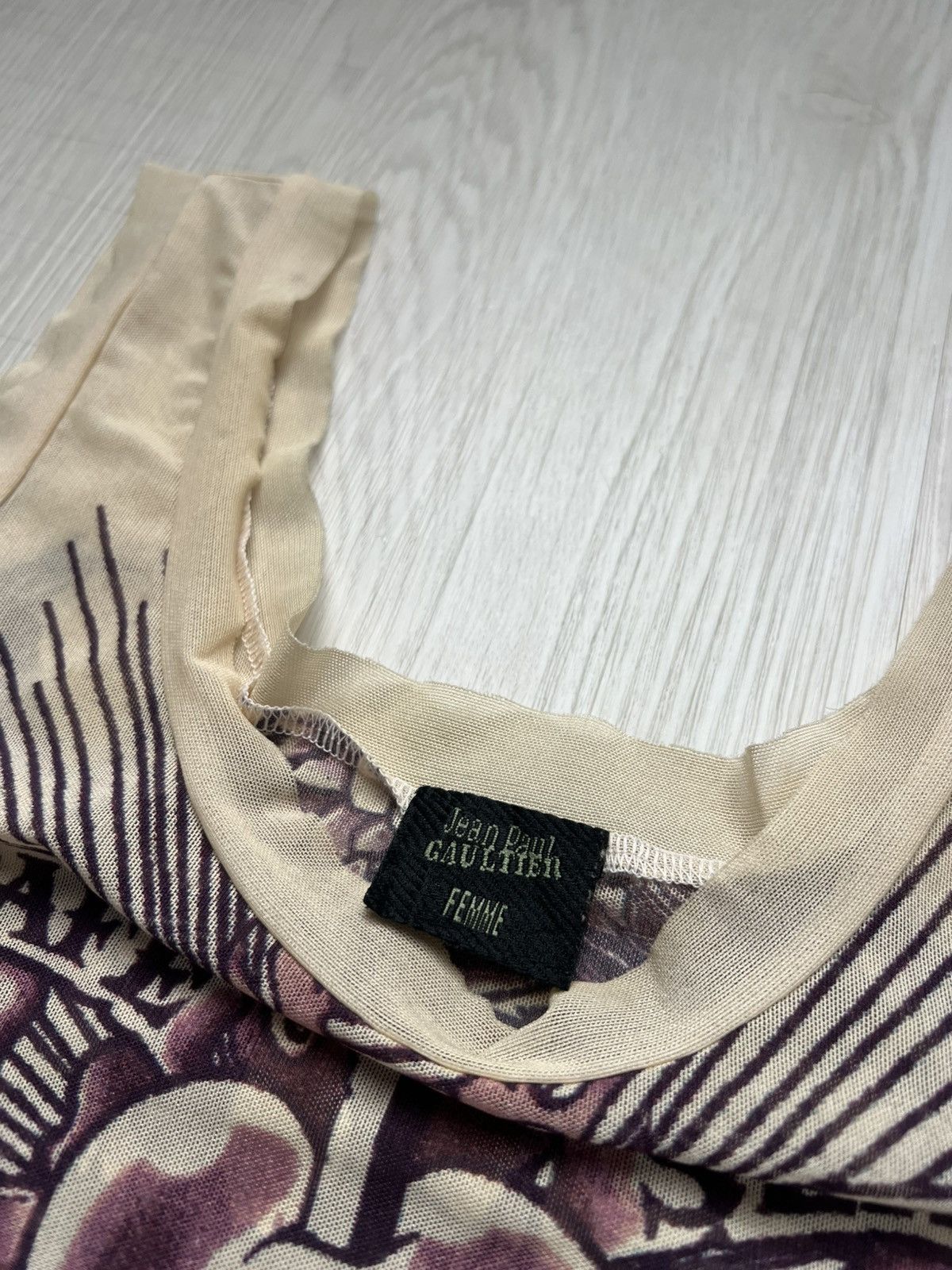 Jean Paul Gaultier SS96 Jean Paul Gaultier Safe Sex Forever Mesh Tattoo Tanktop Size US S / EU 44-46 / 1 - 7 Thumbnail