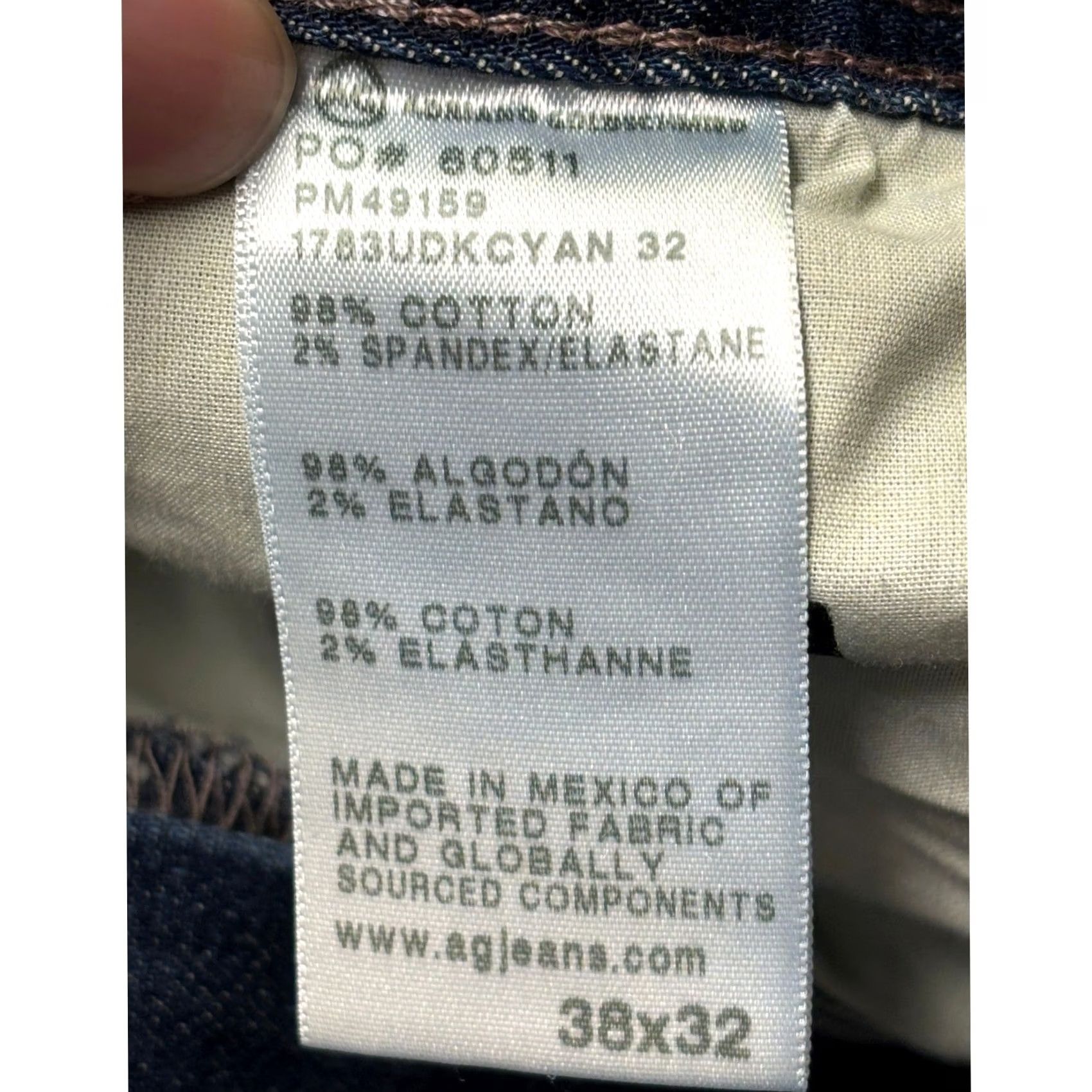 Vintage AG Adriano Goldschmied Tellis Modern Slim Denim Jeans Men Blue 38x32 US Size Size US 38 / EU 54 - 5 Thumbnail