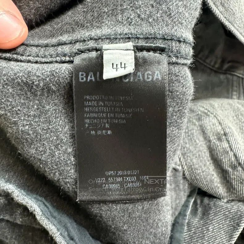 Balenciaga Balenciaga Earth Embroidered Denim Jacket Size US S / EU 44-46 / 1 - 7 Thumbnail
