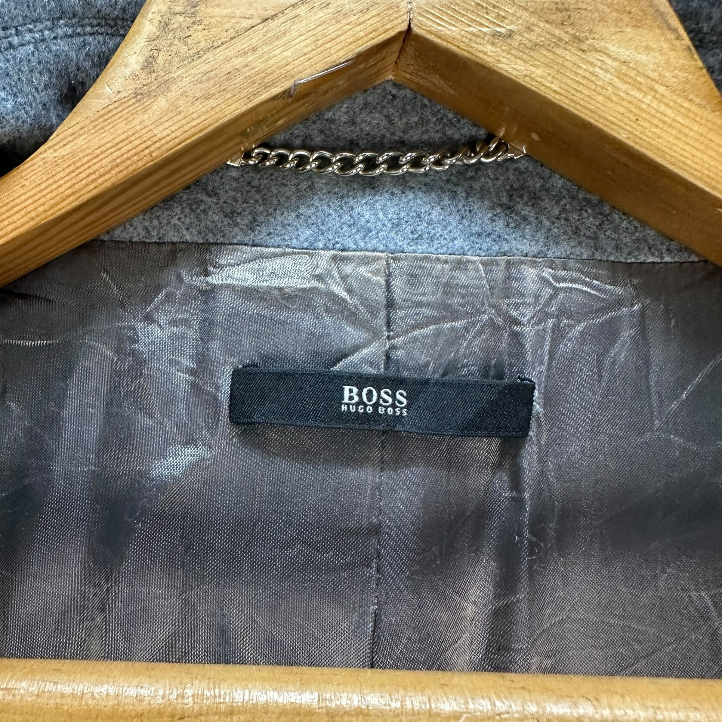 Hugo Boss Gorgeous Hugo Boss Three Tone Wool Long Coat #A11-0258 Size M / US 6-8 / IT 42-44 - 13 Thumbnail