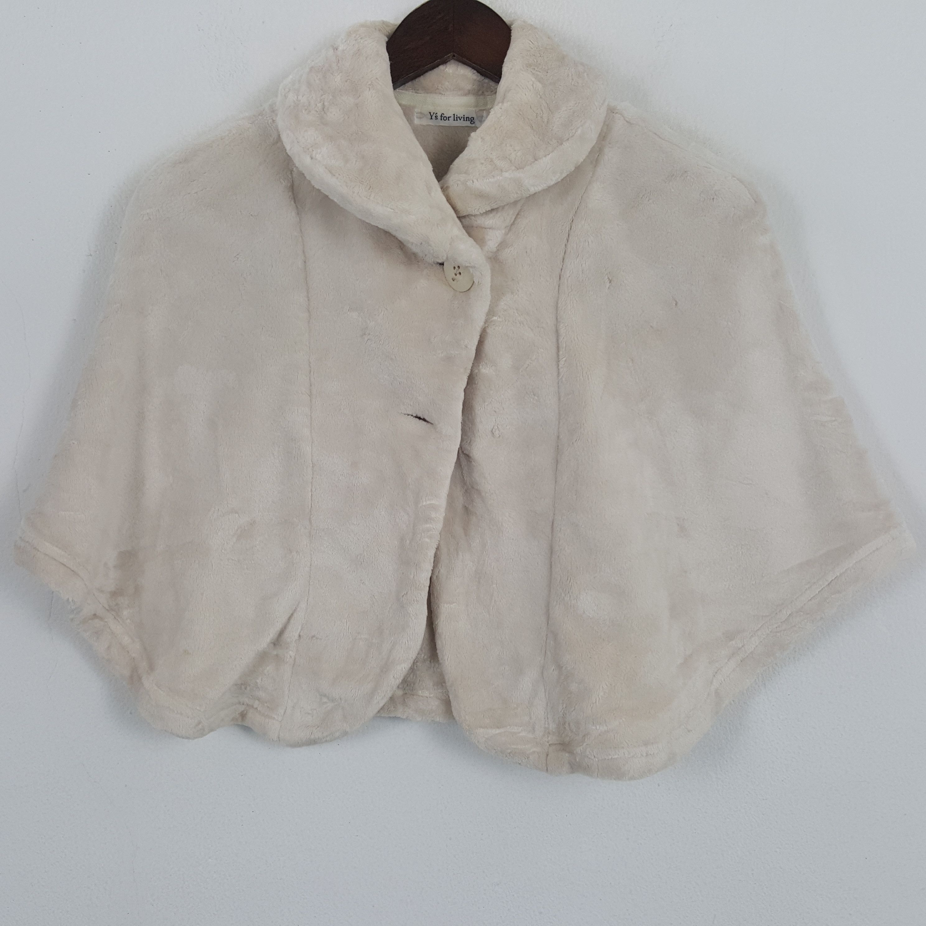 Japanese Brand × Vintage × Yohji Yamamoto Vintage Y's For Living by Yohji Yamamoto Velvet Cape Jacket Size M / US 6-8 / IT 42-44 - 1 Thumbnail