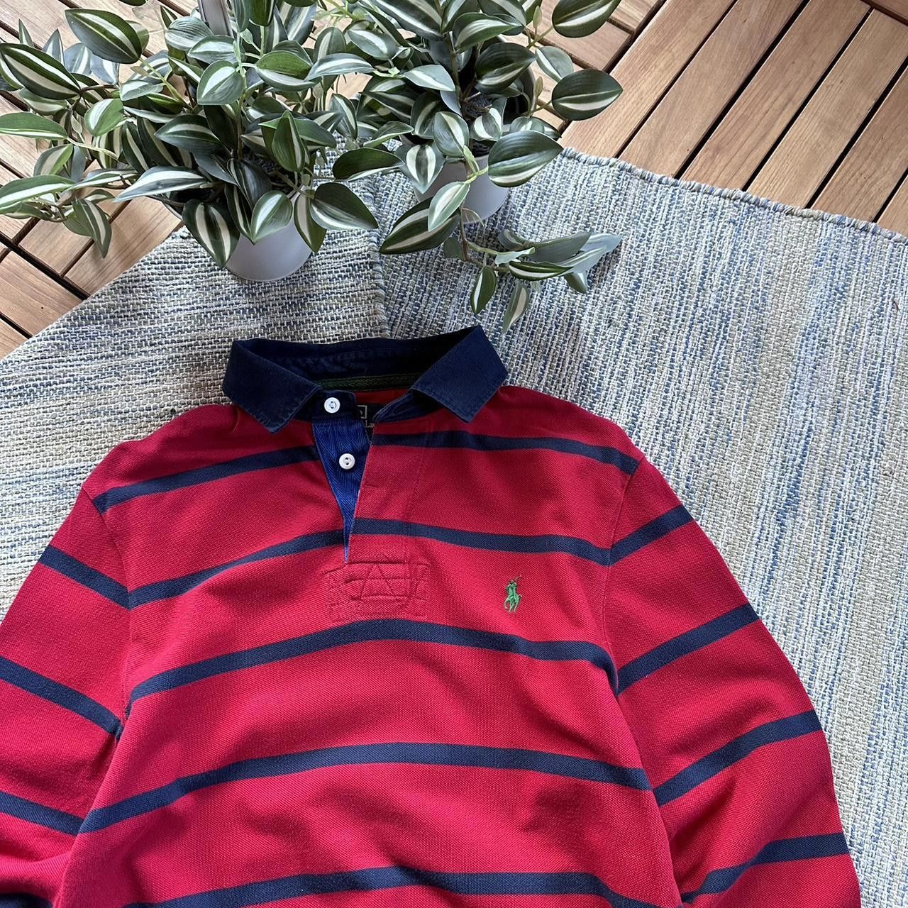 Polo Ralph Lauren Vintage Y2K Polo Ralph Lauren Striped Rugby Long Sleeve Size US M / EU 48-50 / 2 - 3 Thumbnail