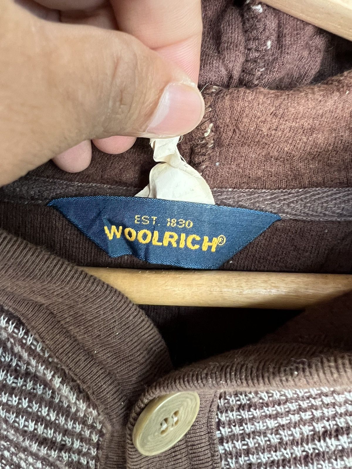 Woolrich Woolen Mills Woolrich Knit Cardigan Hoodies Size US L / EU 52-54 / 3 - 4 Thumbnail