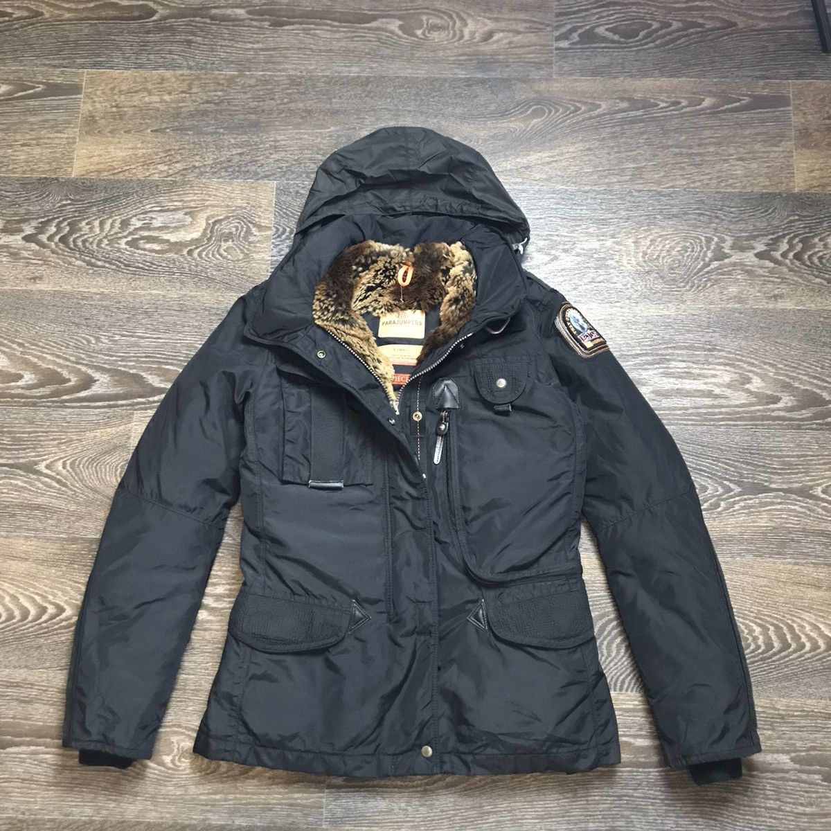 image of Parajumpers Masterpiece Series Jacket Parka Size S/xs in Black, Women's