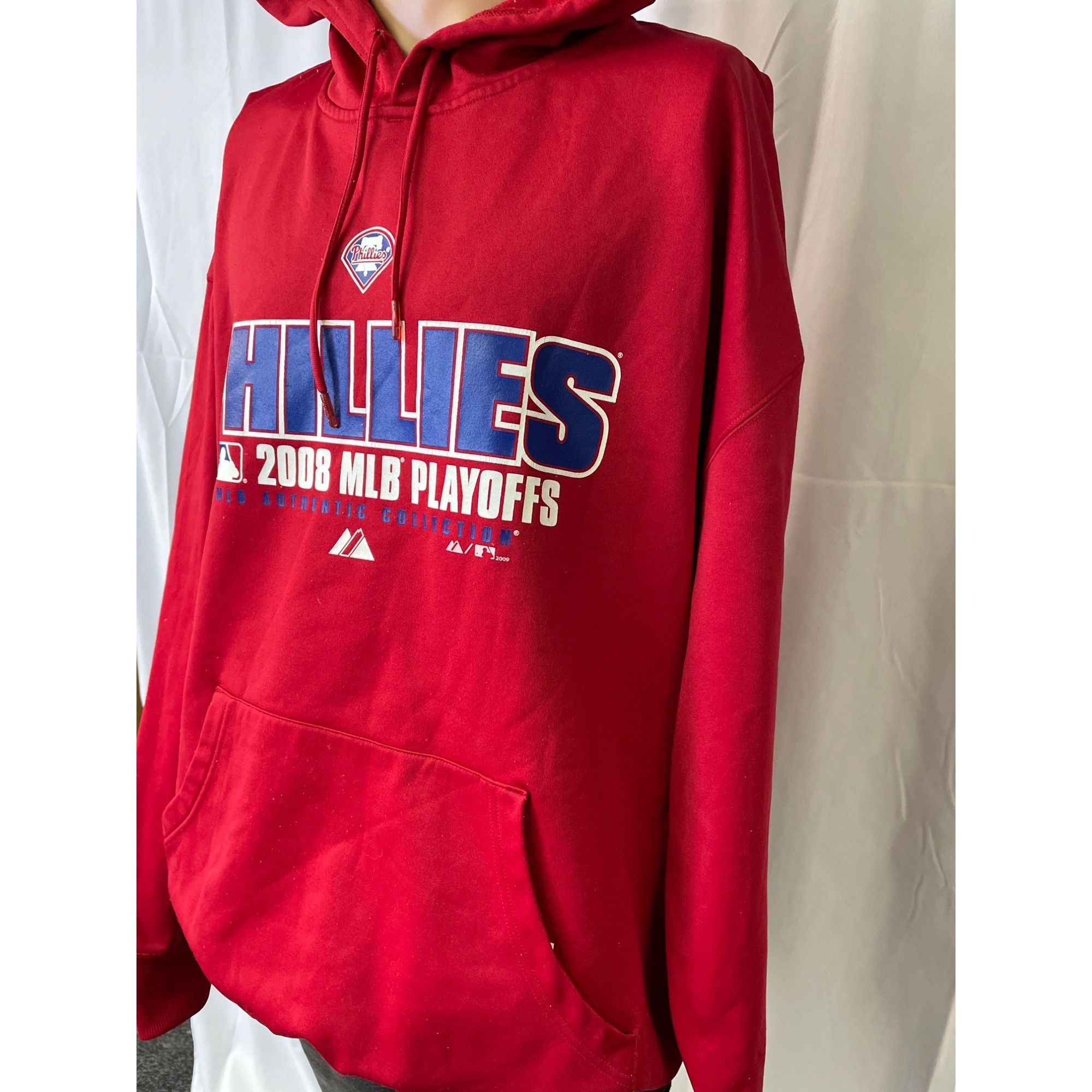 Majestic Majestic Men's Red Phillies 2008 MLB Player Hoodie/ Sweatshi Size US XL / EU 56 / 4 - 2 Thumbnail