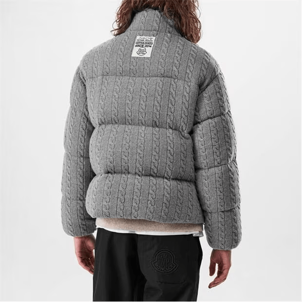 Moncler Austru Wool Short Down Jacket Size US L / EU 52-54 / 3 - 2 Thumbnail