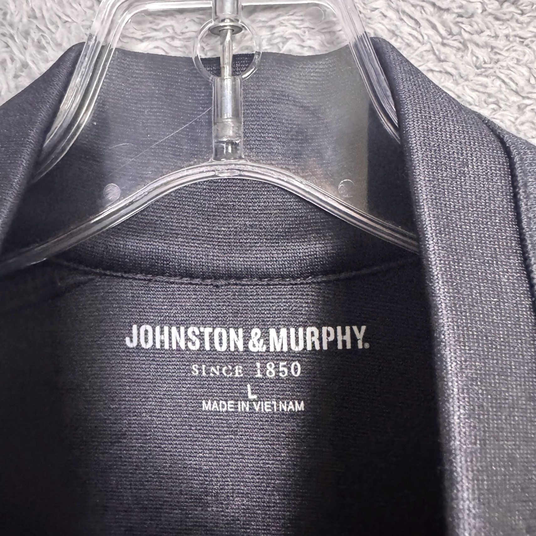 Johnston & Murphy Johnston & Murphy Jacket Mens L Tech Melange 1/4 Zip Heather Sweater Preppy Size US L / EU 52-54 / 3 - 5 Thumbnail