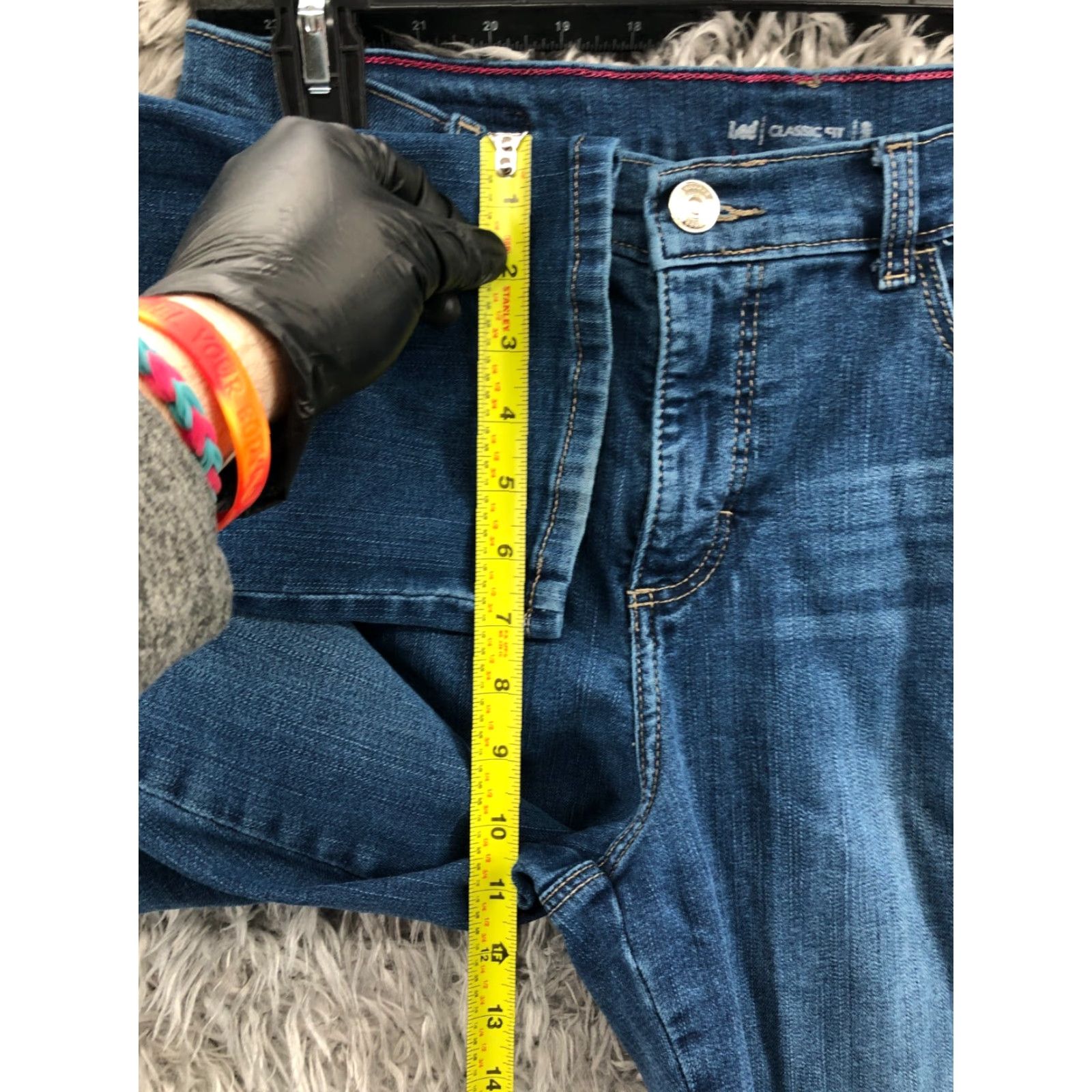 Lee Lee Classic Fit Jeans Size 8 Womens Regular Waist 29 Blue Medium Denim 5-Pocket Straight Vintage No N/A Size 30" / US 8 / IT 44 - 4 Thumbnail