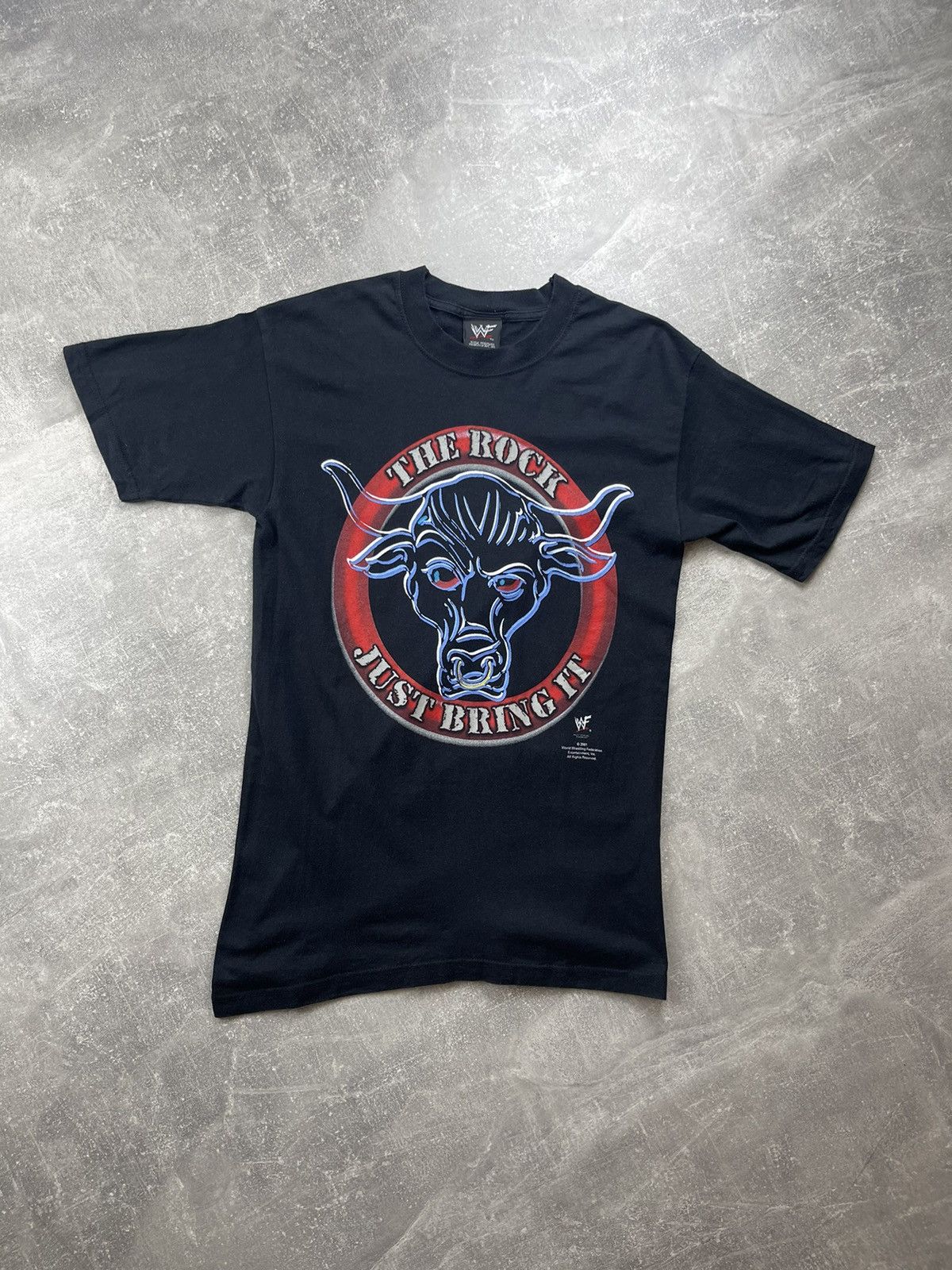 WWE 2001 WWF The Rock Just Bring It T-Shirt Drew Pearson WWE Size US S / EU 44-46 / 1 - 2 Thumbnail
