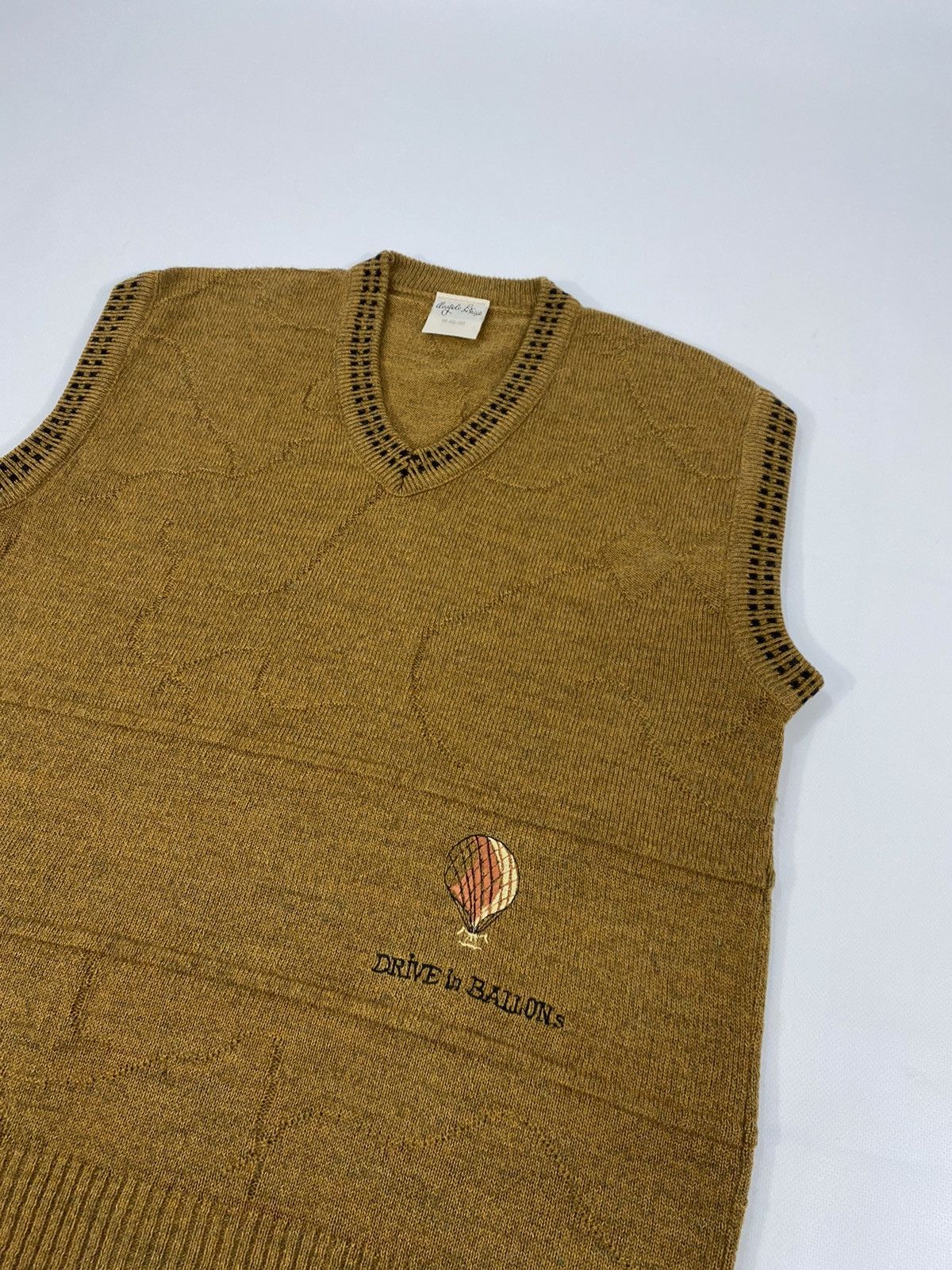 Vintage LASTDROP🔥 90s Drive In Balloons Cozy Abstract Vest Sweater Size US L / EU 52-54 / 3 - 4 Thumbnail