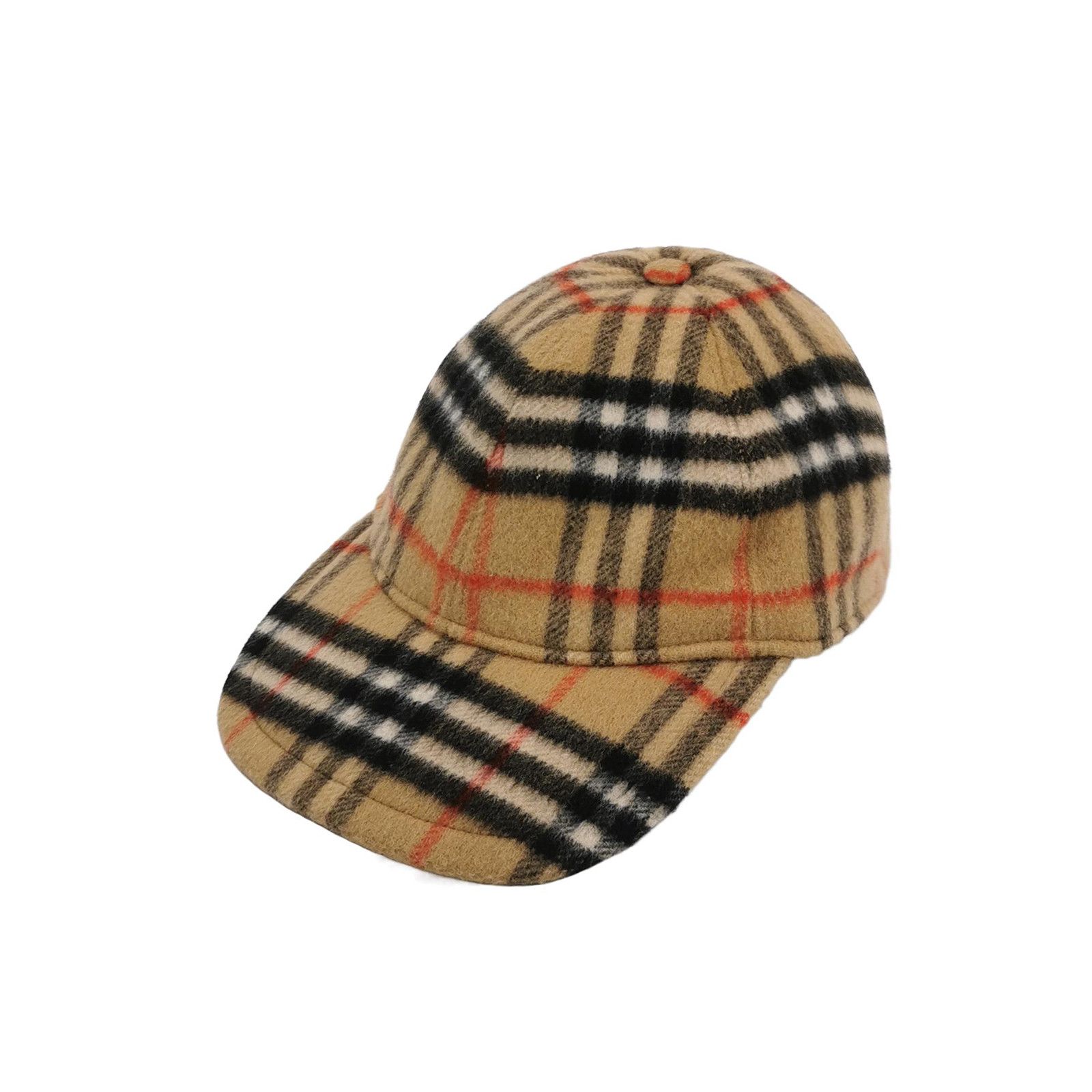 Burberry Burberry Check Wool Baseball Cap Size M Size ONE SIZE - 1 Thumbnail