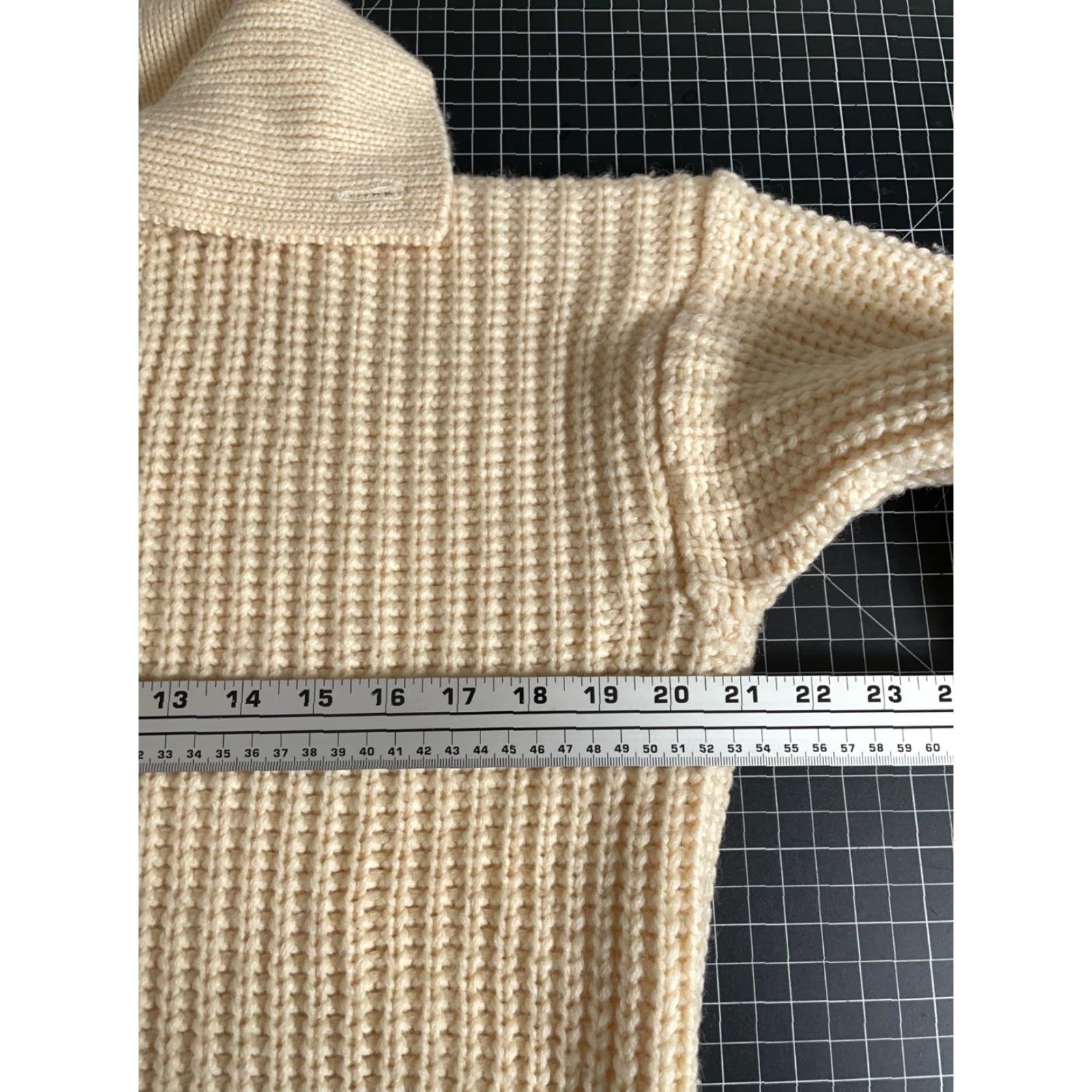 Vintage VINTAGE Atlantis Sweater Mens Medium Ivory Wool Collared Heavyweight Knit 80s Preppy Pullover? Size US M / EU 48-50 / 2 - 5 Thumbnail