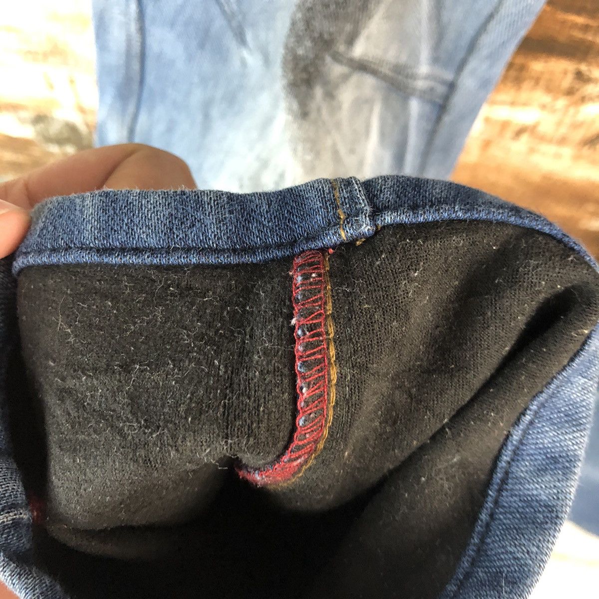 Japanese Brand Field Core Blue ripped Distressed Denim cargo Pants #A2126 Size US 29 - 14 Thumbnail