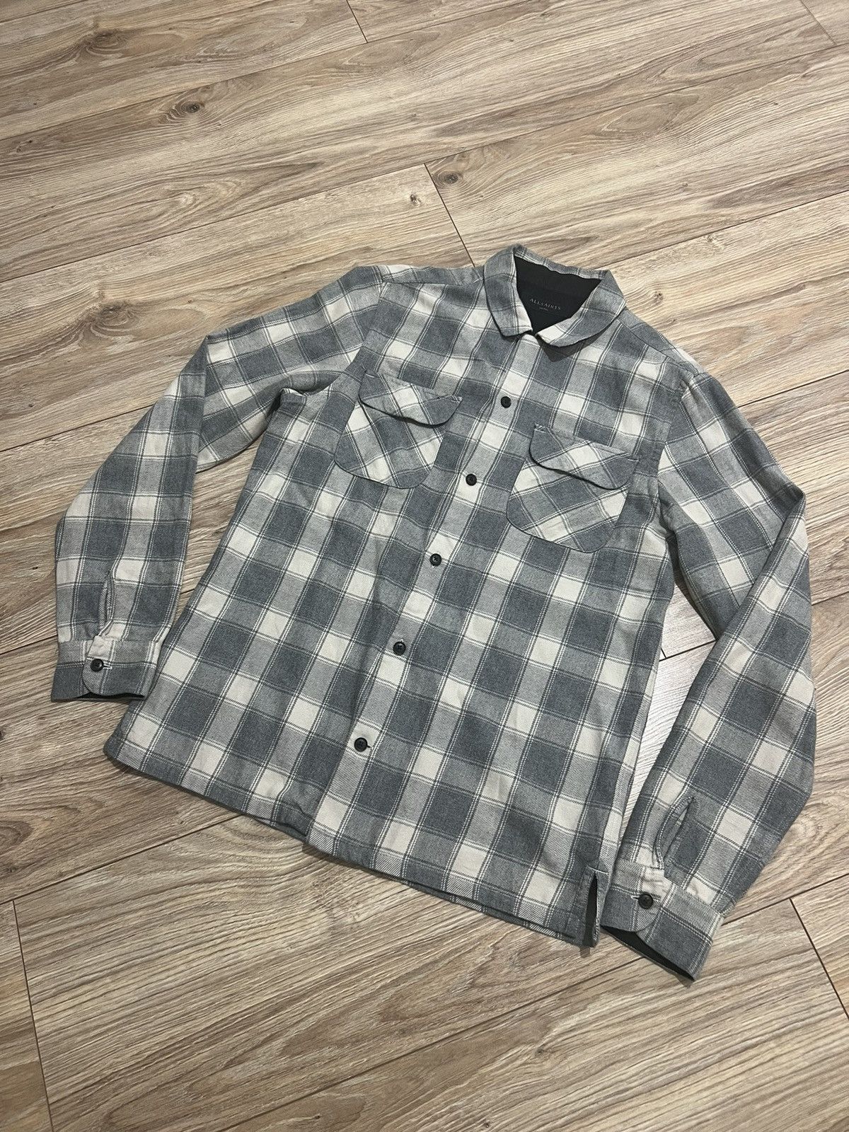 Allsaints Shirt Button Up Allsaints Streetwear Y2K Drill Size US S / EU 44-46 / 1 - 2 Thumbnail