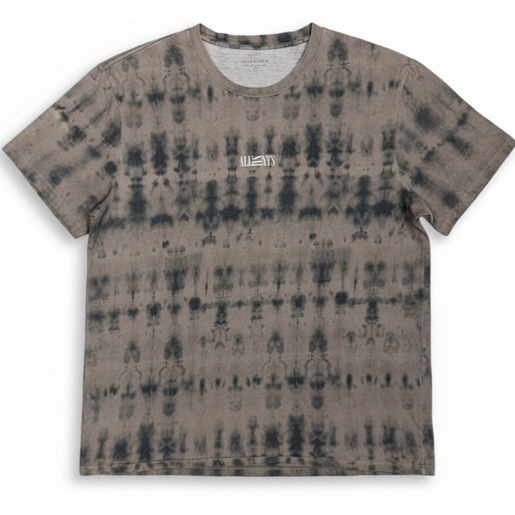 Allsaints Allsaints Men's XL Tie Dye Brown Gray Logo T-Shirt Luxury Size US XL / EU 56 / 4 - 1 Thumbnail
