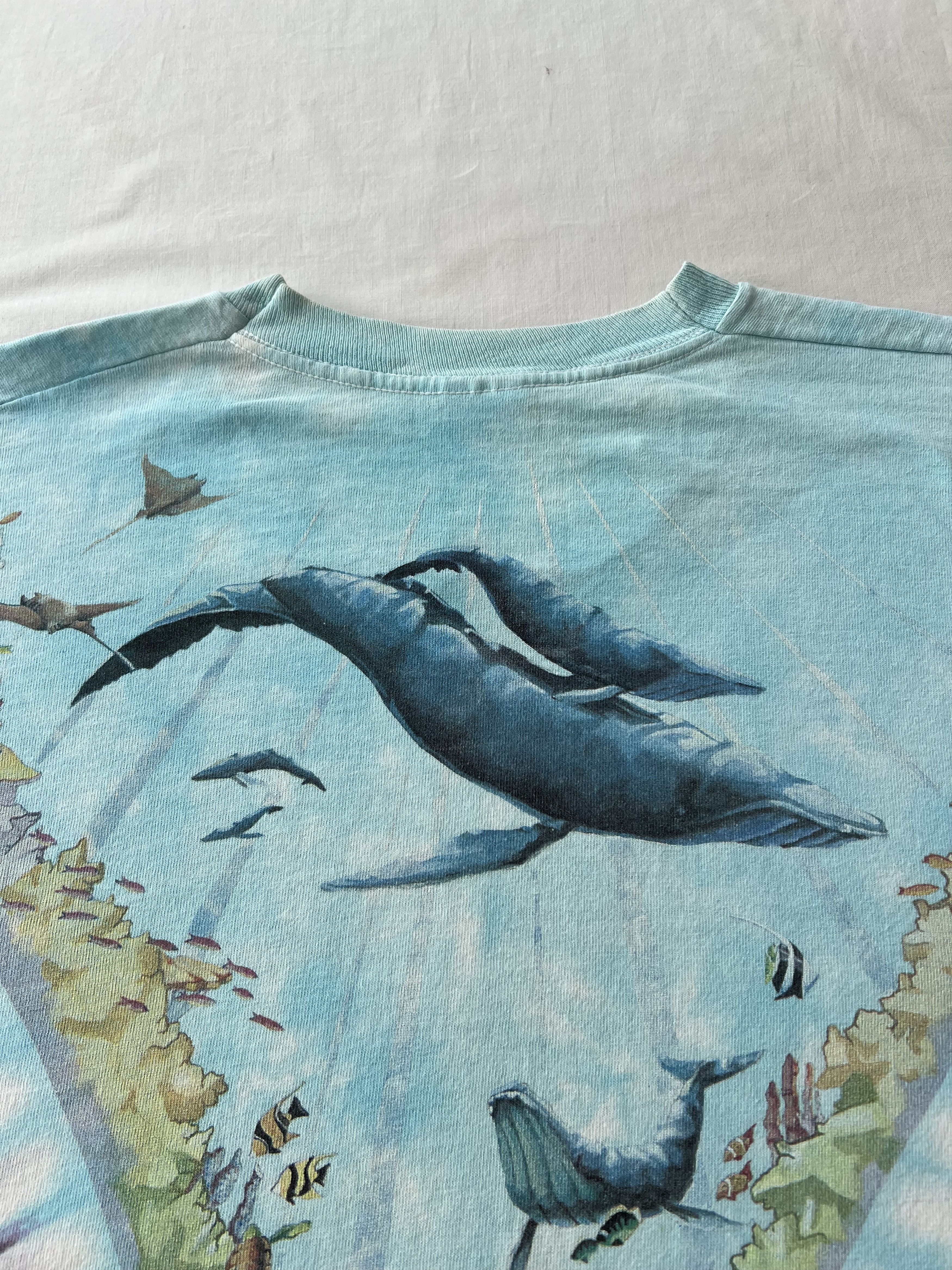 Liquid Blue Vintage 1990 Liquid Blue John Connell Ocean Dolphin T-shirt Size US XL / EU 56 / 4 - 18 Thumbnail