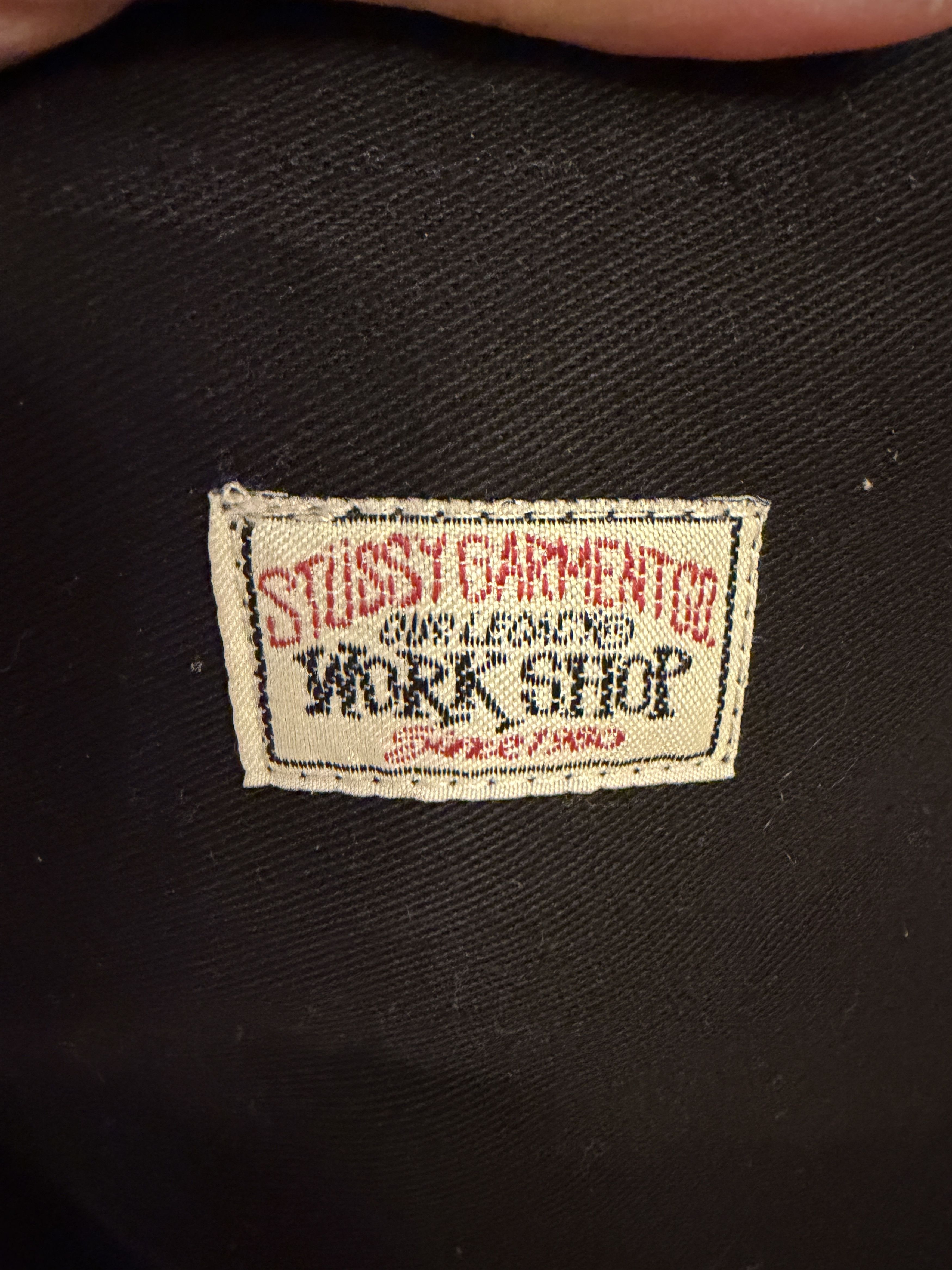 Our Legacy × Stussy Heavy Twill Black Tote Size ONE SIZE - 3 Thumbnail