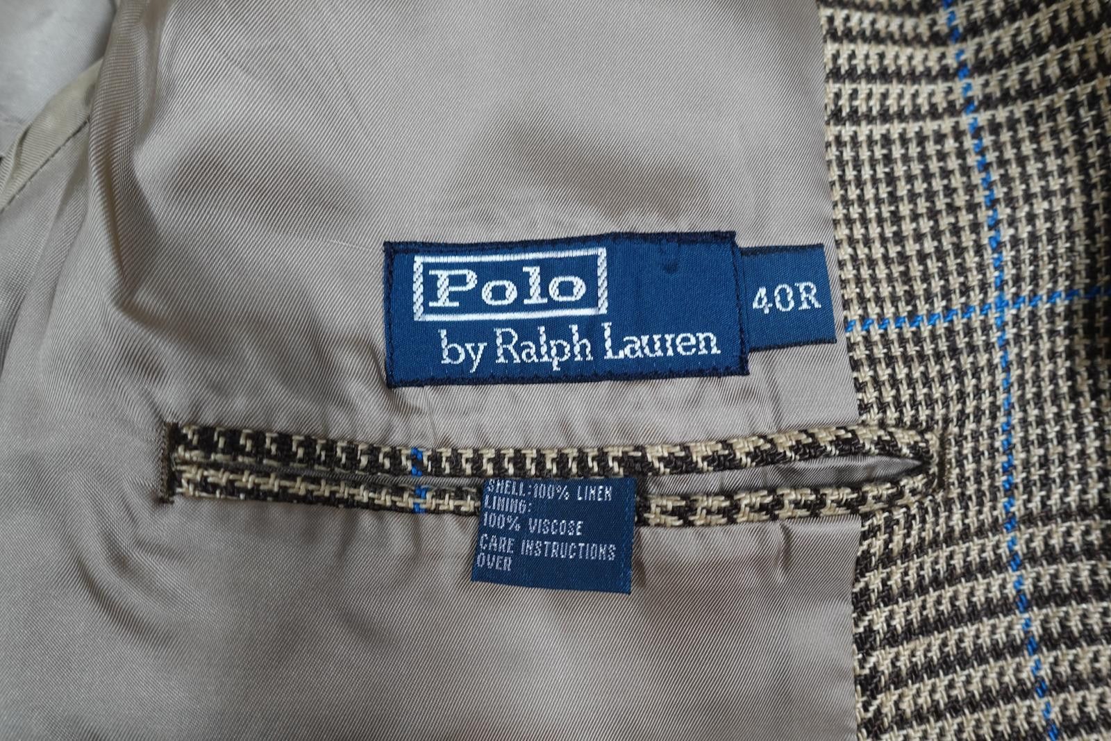 Polo Ralph Lauren Polo Ralph Lauren Blazer Jacket Coat Herringbone Linen 40 Size 40R - 5 Thumbnail