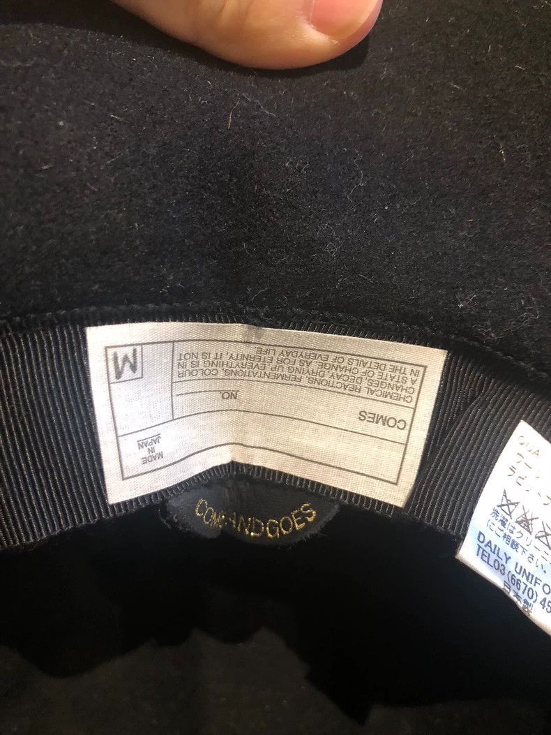 Comme des Garcons Black Felt Dress Hat for Men-2506 Size ONE SIZE - 6 Thumbnail