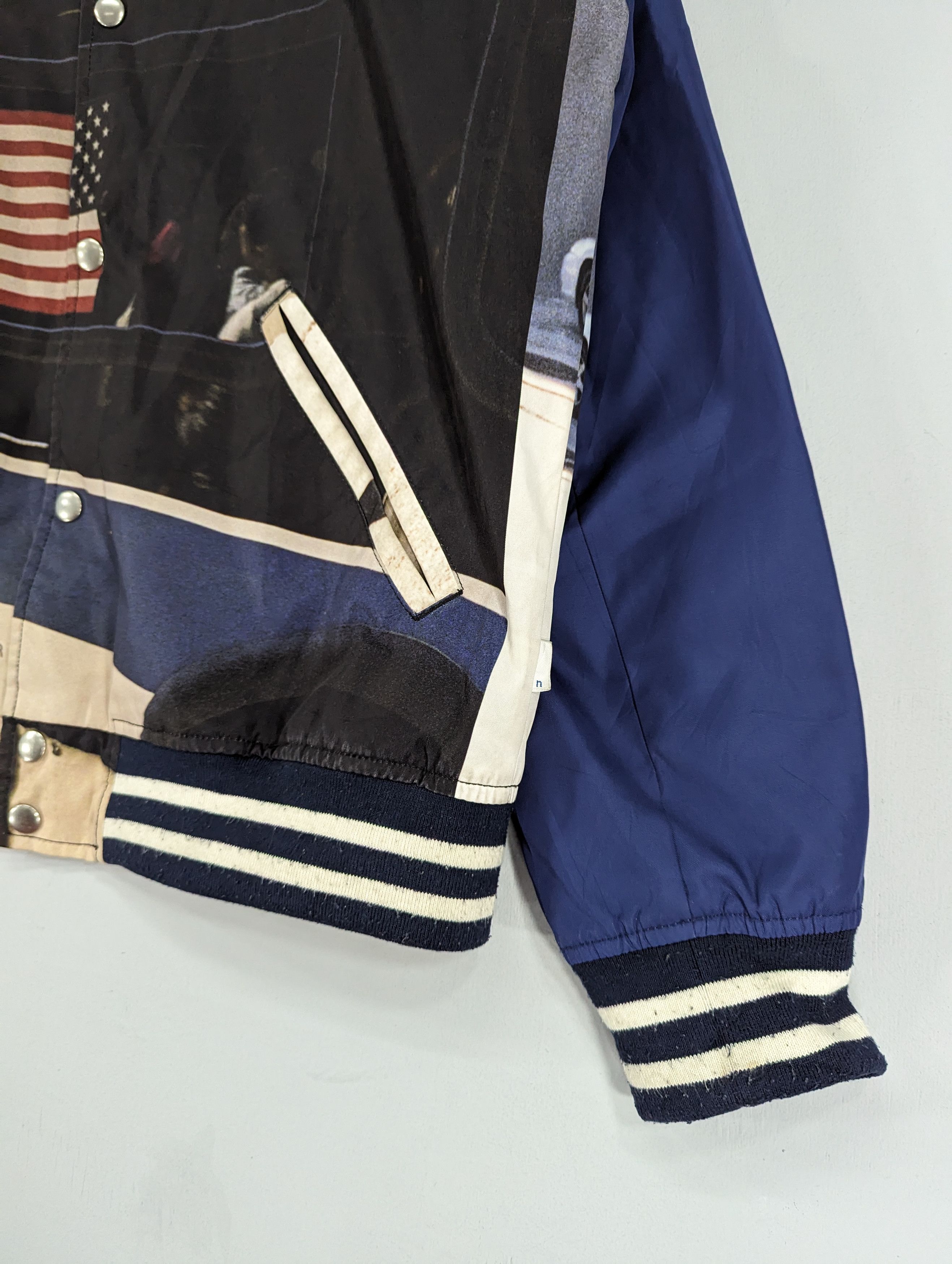 thisisneverthat 🔥RARE🔥Thisisneverthat Overprint Snap Button Varsity Jacket Size US M / EU 48-50 / 2 - 8 Thumbnail