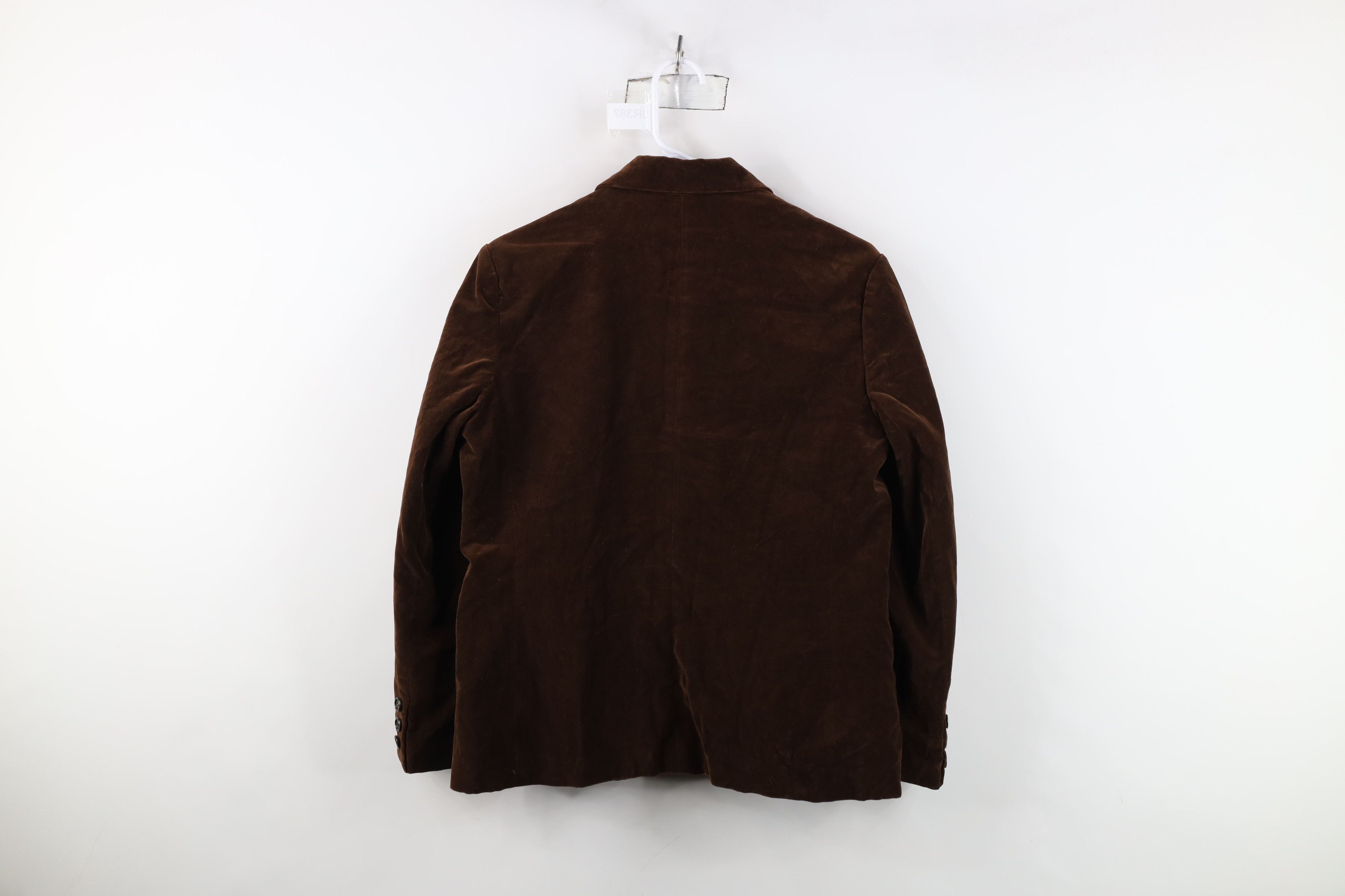 Vintage Vintage 60s 70s Rockabilly 2 Button Blazer Jacket Brown Size XL / US 12-14 / IT 48-50 - 13 Thumbnail