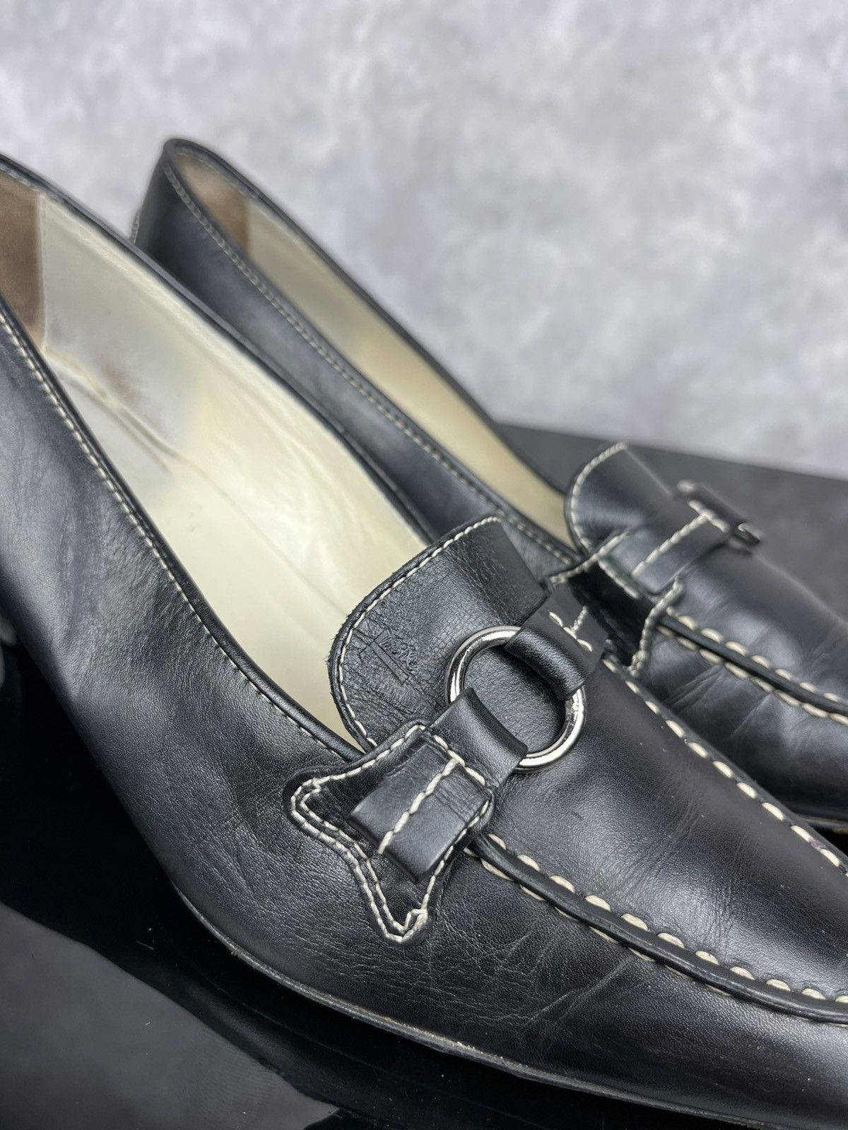 Tod's Tod’s Vintage Black Leather Heeled Sandals Elegant Size US 6 Size US 6.5 / IT 36.5 - 5 Thumbnail