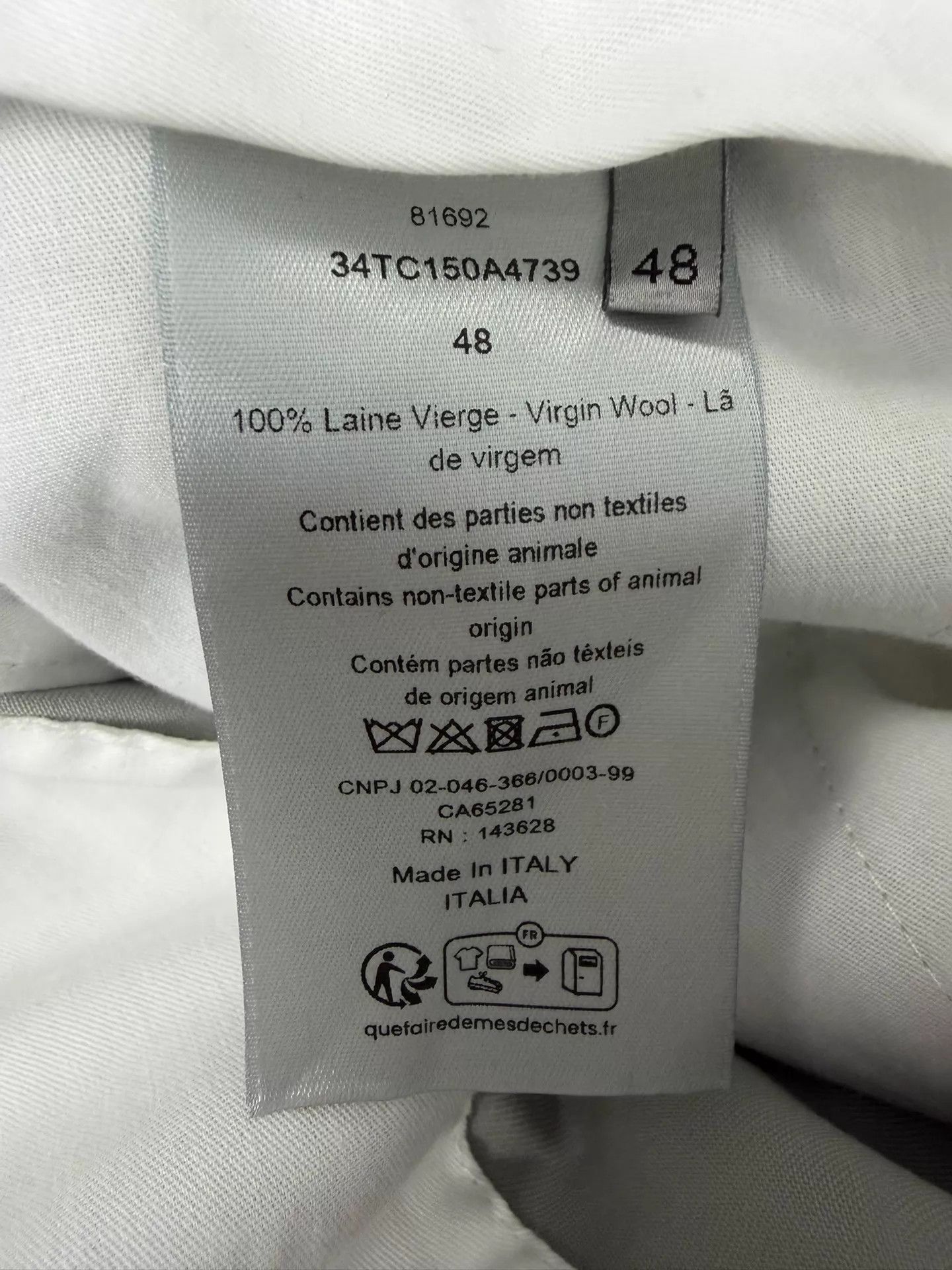 Dior Dior Men's 23fw Fog Gray Pleated Wide-Leg Trousers Size US 32 / EU 48 - 5 Thumbnail