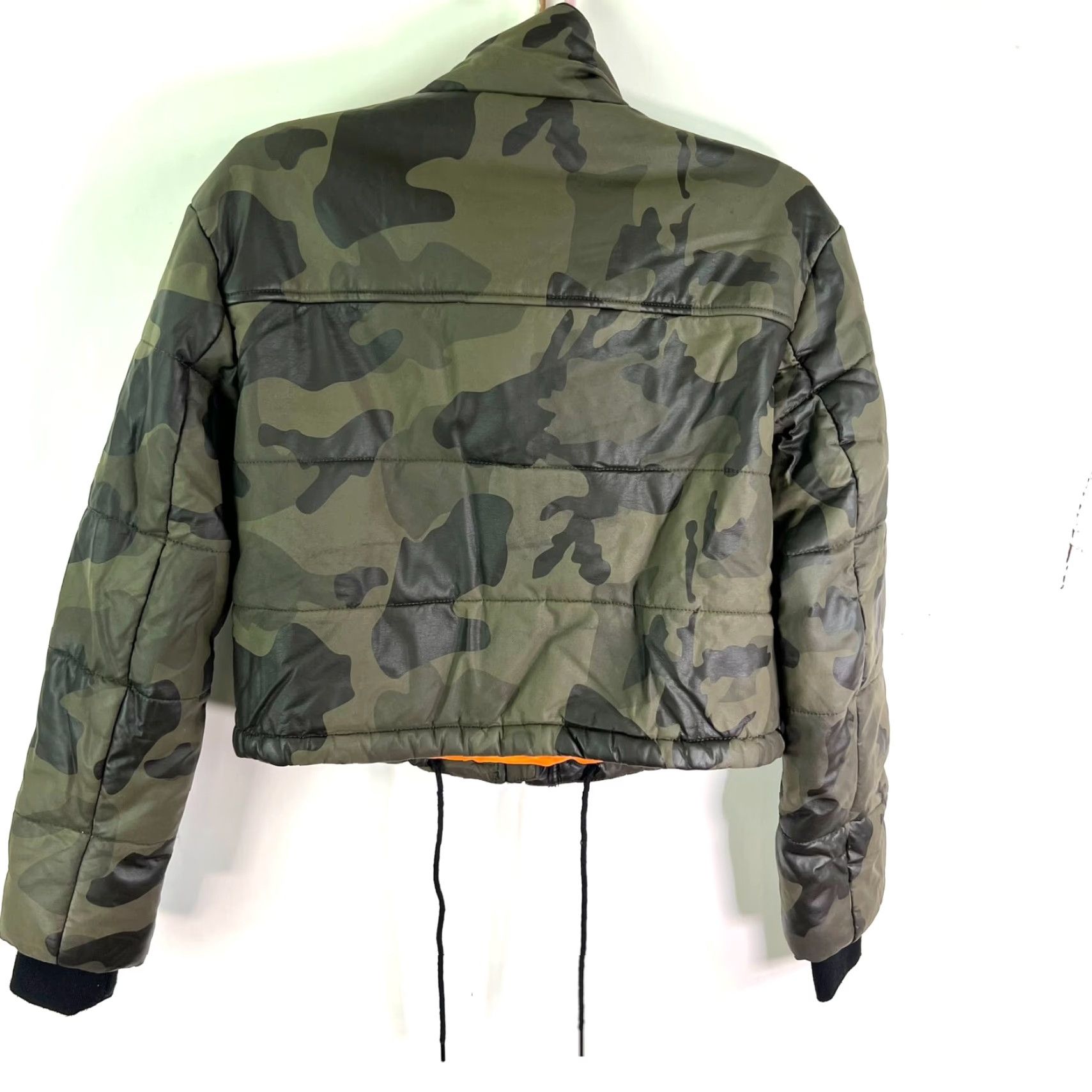 Bagatelle NYC Coated Camo Puffer Womens Jacket Size XS
