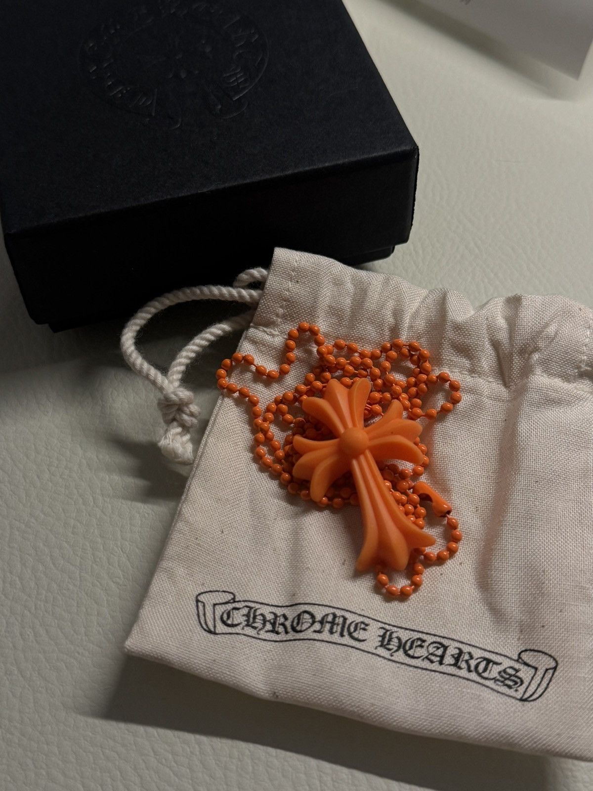 Chrome Hearts Selling Chrome Hearts Silichrome Necklase – Orange Size ONE SIZE - 4 Thumbnail