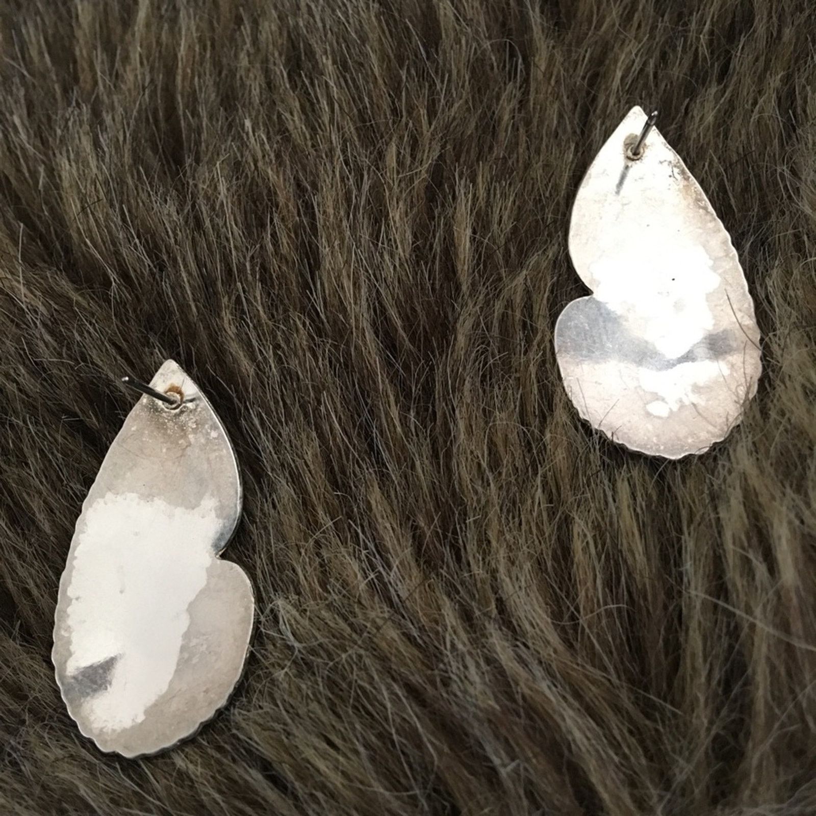 Vintage Vintage etched stainless steel western earrings Size ONE SIZE - 5 Thumbnail