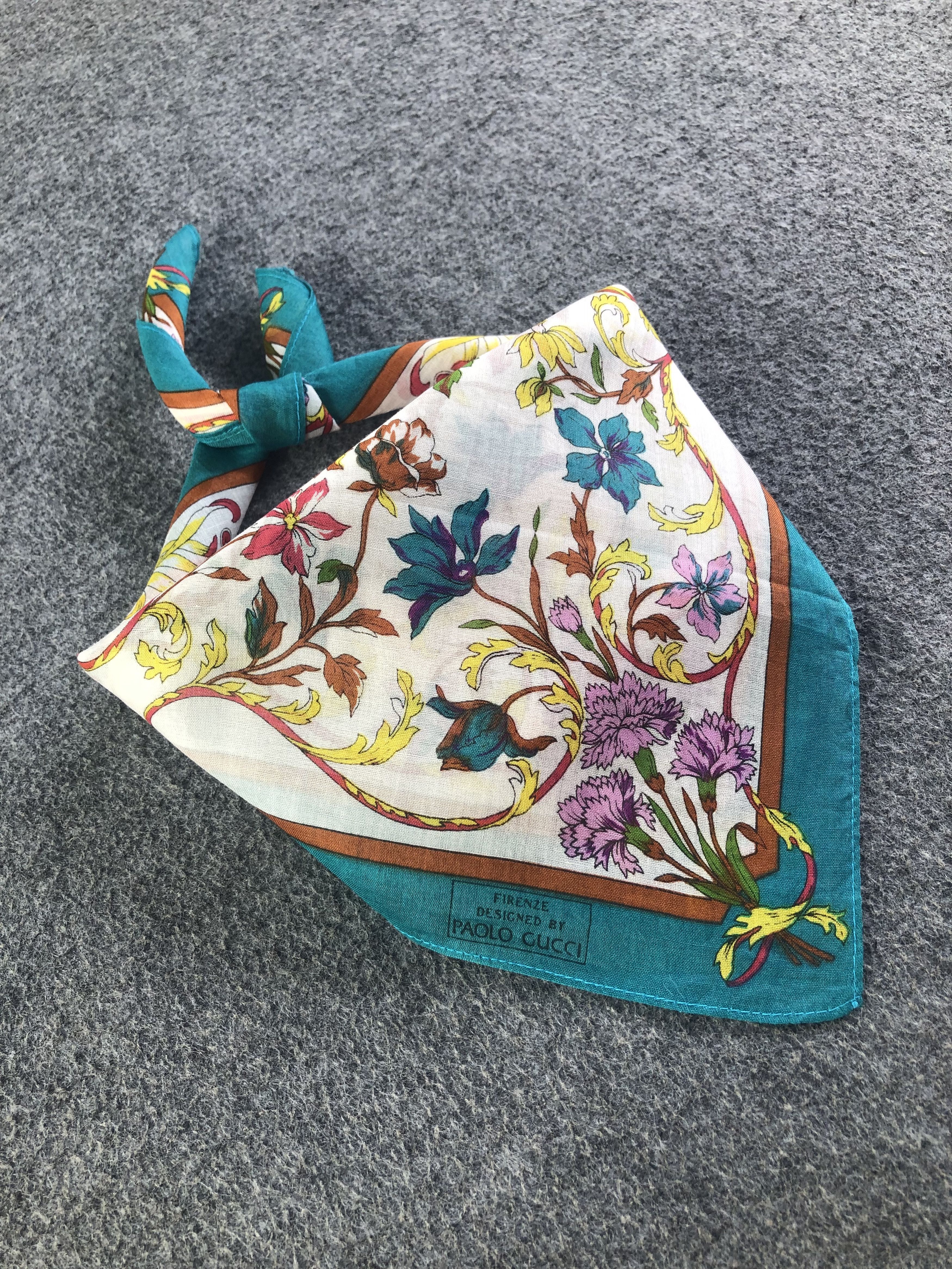 Paolo Gucci Paolo Gucci Handkerchief / Bandana / Neckerchief C442 Size ONE SIZE - 2 Thumbnail