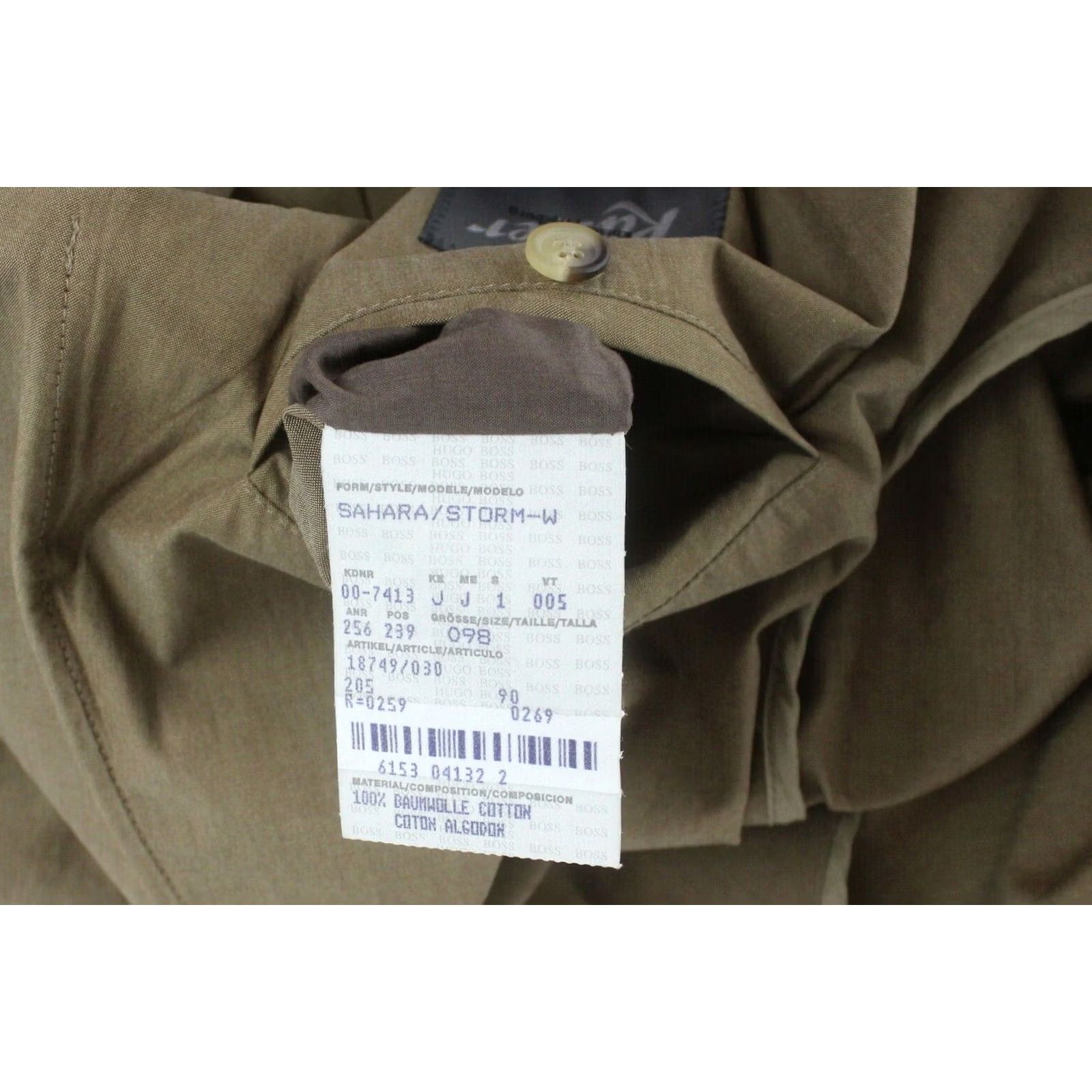Hugo Boss Hugo Boss Blazer Sahara Storn-W Kaiser Large Brown Mens Thin Shiny Shell Size 42R - 7 Thumbnail