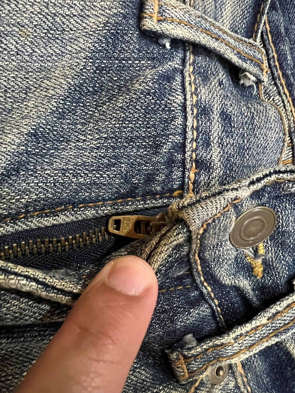 Japanese Brand 💥Flare💥G.O.A Distressed Mud Wash Like Tornado Mart Jean Size US 28 / EU 44 - 11 Thumbnail
