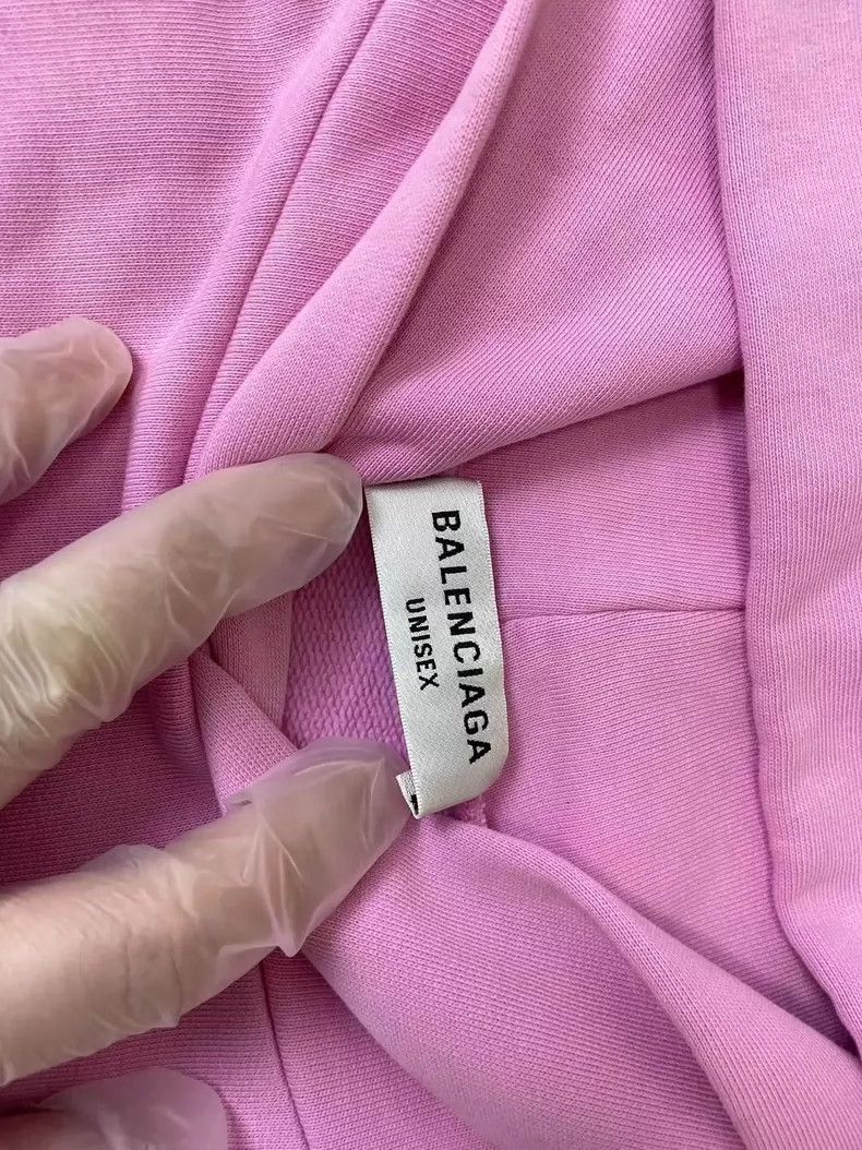 Balenciaga Balenciaga Pink reverse logo embroidered sweater Size US XS / EU 42 / 0 - 2 Thumbnail