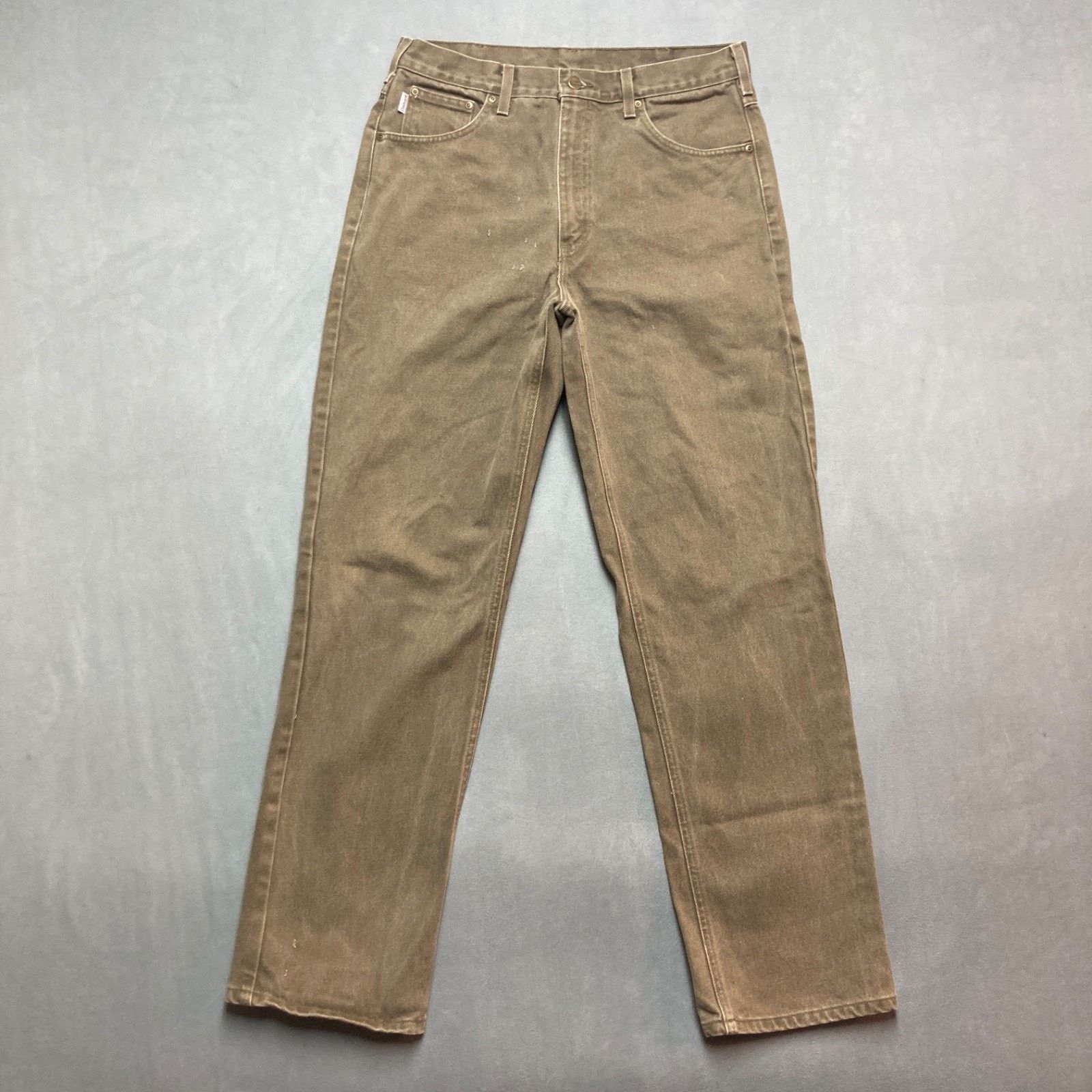 Carhartt Carhartt B161 BRK Jeans Mens 35x34 Brown Denim Vintage Y2K Size US 35 - 1 Thumbnail