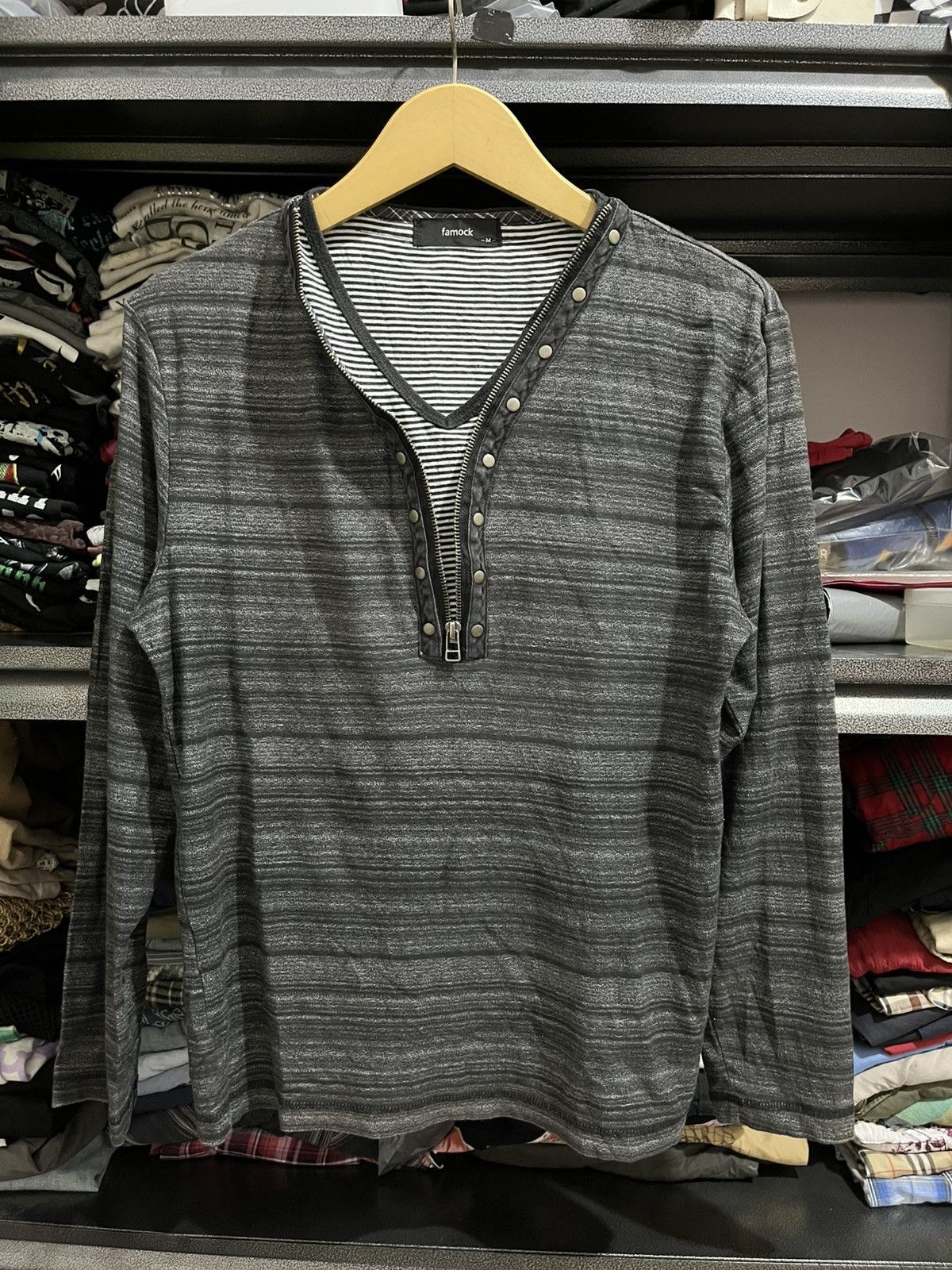 If Six Was Nine × Japanese Brand × Le Grande Bleu (L.G.B.) Famock double collar ifsixwasnine Lgb styled Size US M / EU 48-50 / 2 - 1 Thumbnail