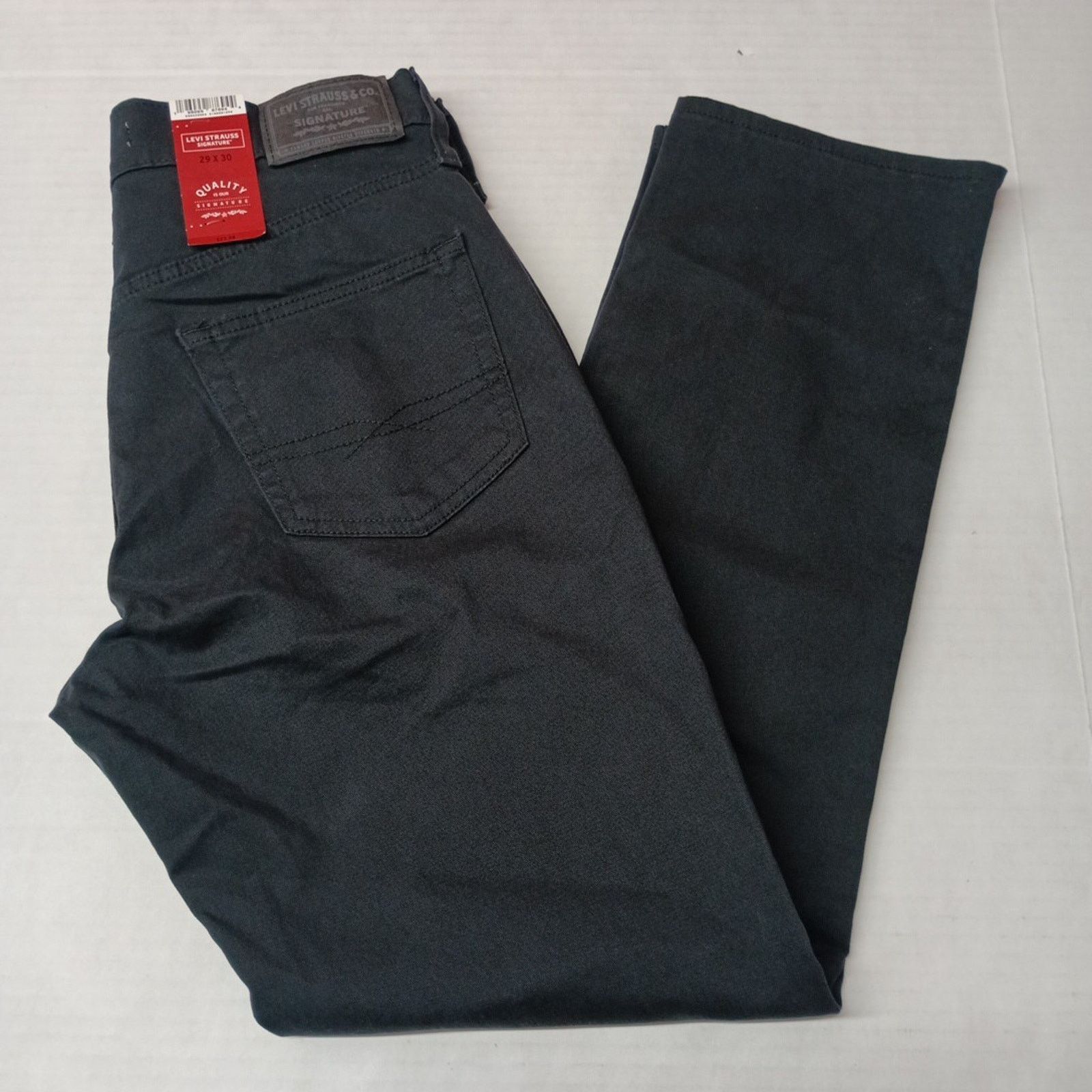 Levi's Signature By Levi Strauss Chino Pants Men's Size 29x30 Black Size US 29 - 1 Thumbnail