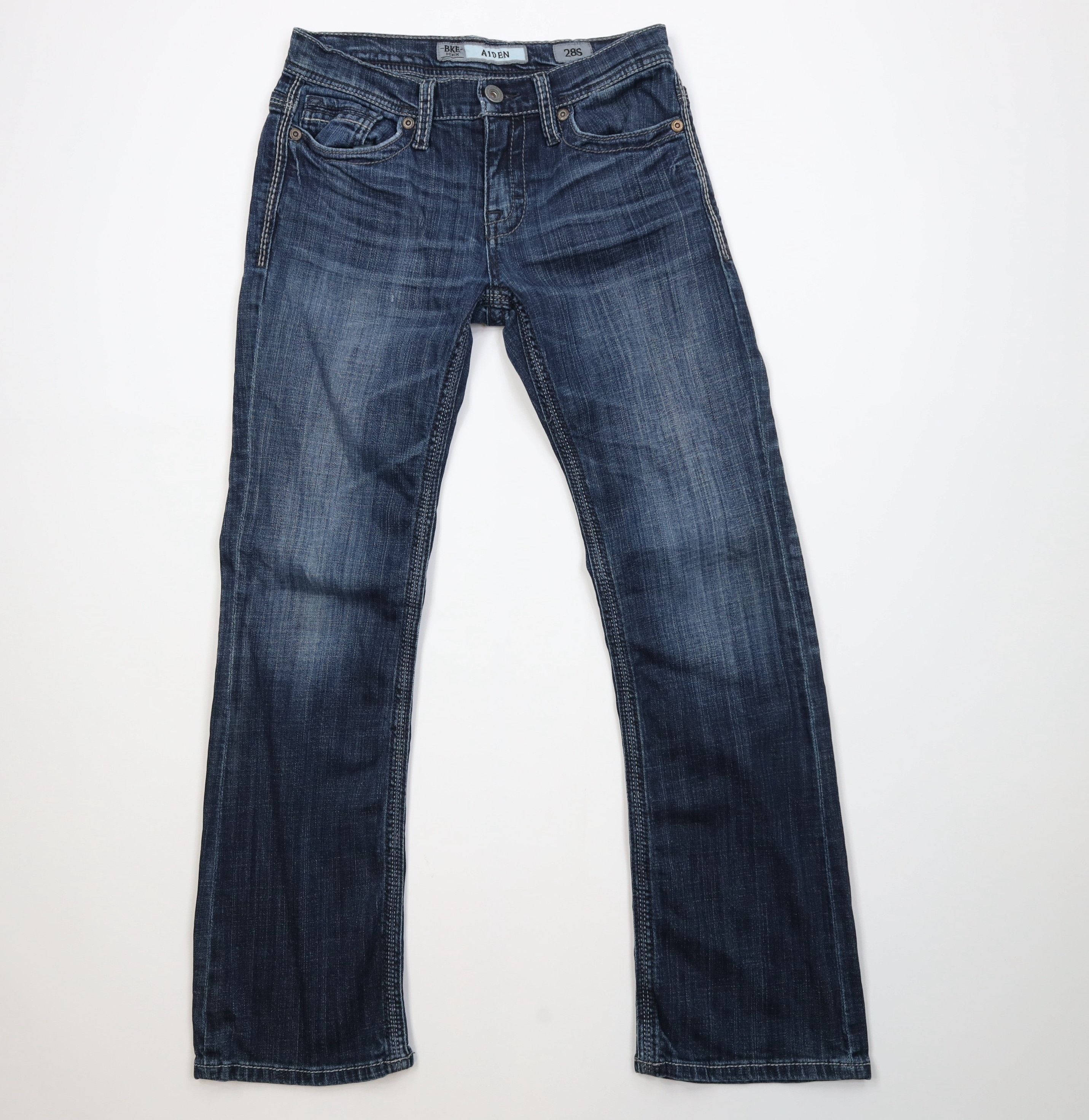 Vintage Buckle BKE Stitch Aiden Bootcut Denim Jeans Blue Stretch Size US 28 / EU 44 - 1 Thumbnail