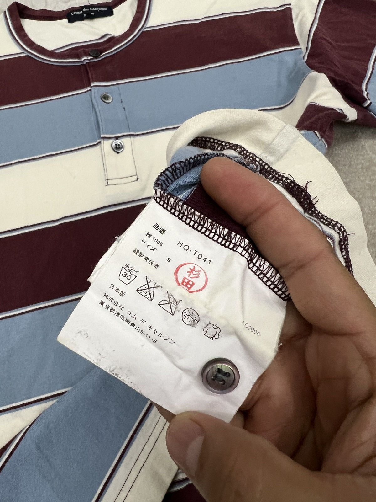 Comme des Garcons COMME DES GARCONS HOMME STRIPES JAPANESE BRAND SHIRT Size US S / EU 44-46 / 1 - 4 Thumbnail
